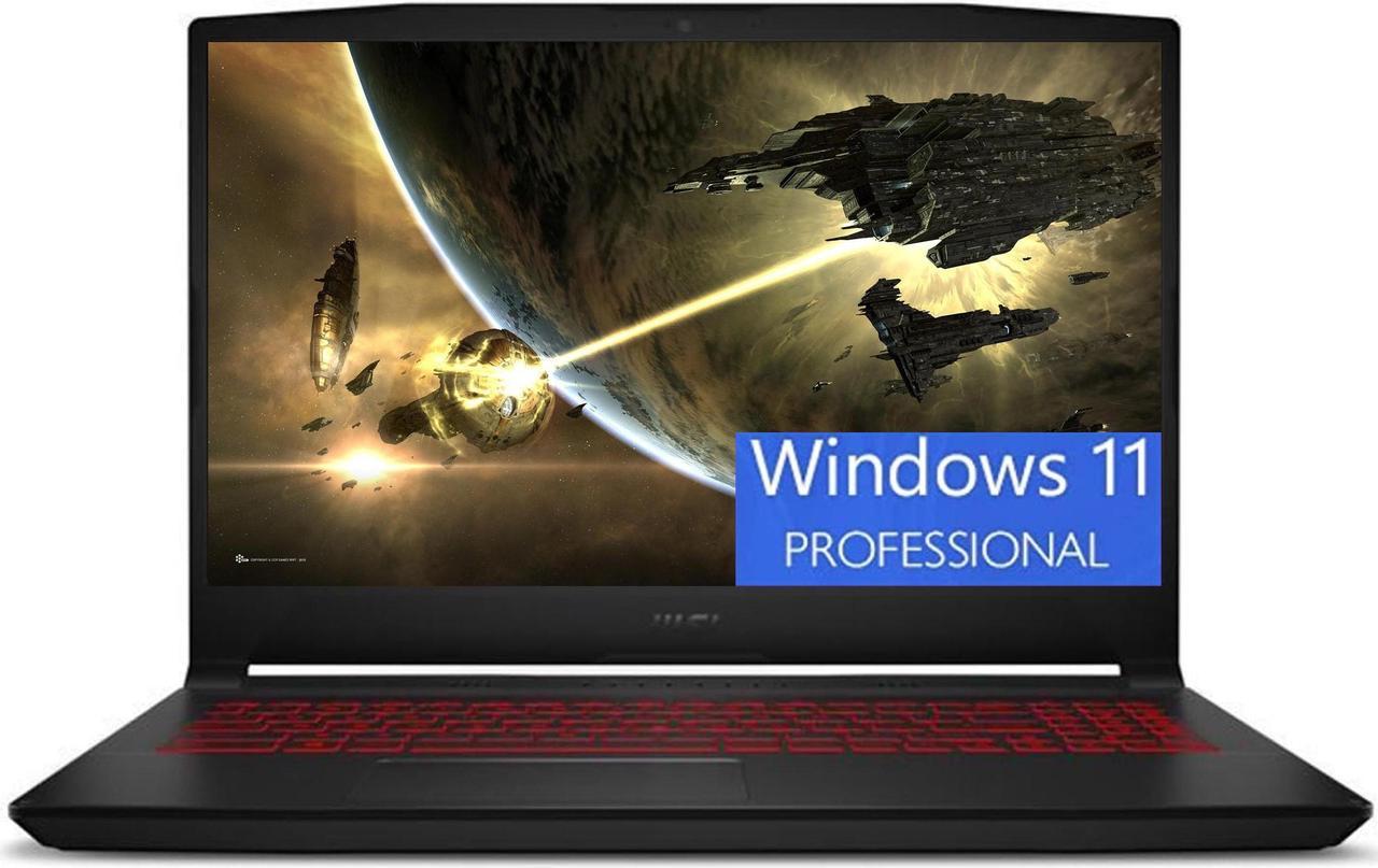 MSI Katana GF66 15 Gaming Laptop, 15.6" FHD 144Hz, Intel Core i7-11800H (8 Core, 4.6GHz), NVIDIA GeForce RTX 3060 6G GDDR6, 64GB DDR4  1TB PCIe SSD, Backlit Keyboard, Wi-Fi 6, Windows 11 Pro