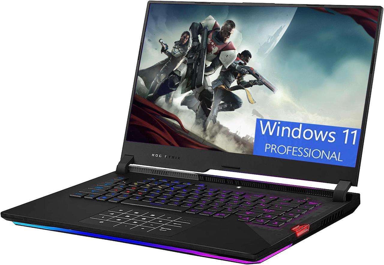 ASUS ROG Strix Scar 15 Gaming Laptop, 15.6" FHD 300Hz Display, AMD Ryzen 9 5900HX 8 cores Processor, NVIDIA GeForce RTX 3080 8GB GDDR6, 32GB DDR4  2TB PCIe SSD, RGB Keyboard, Windows 11 Pro