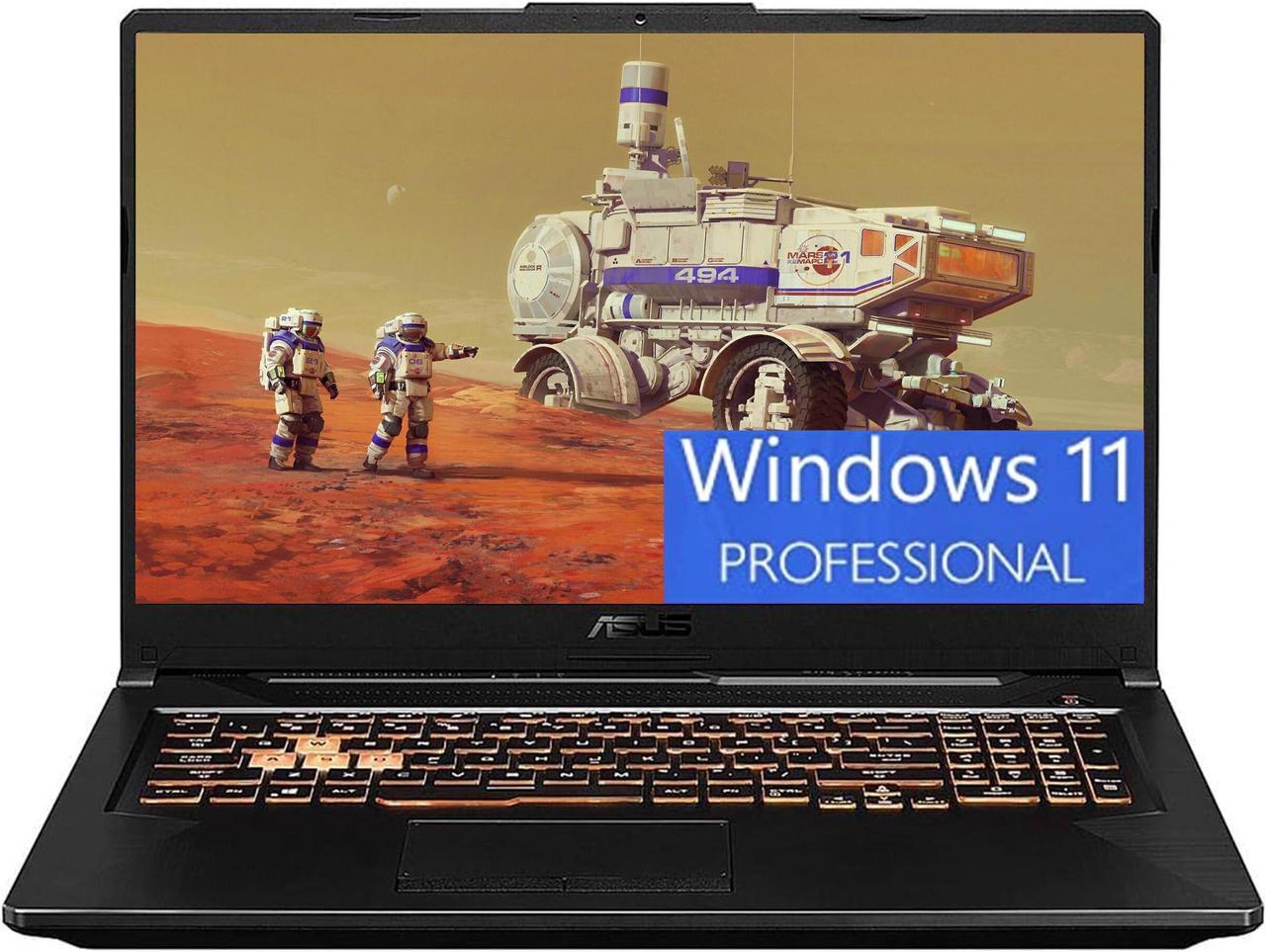 ASUS TUF Gaming A17 Gaming Laptop, 17.3" Full HD 144Hz Display, AMD Ryzen 5 4600H 6-core Processor, GeForce GTX 1650 4GB GDDR6 Graphics, 32GB DDR4  1TB PCIe SSD, RGB Keyboard, Windows 11 Pro