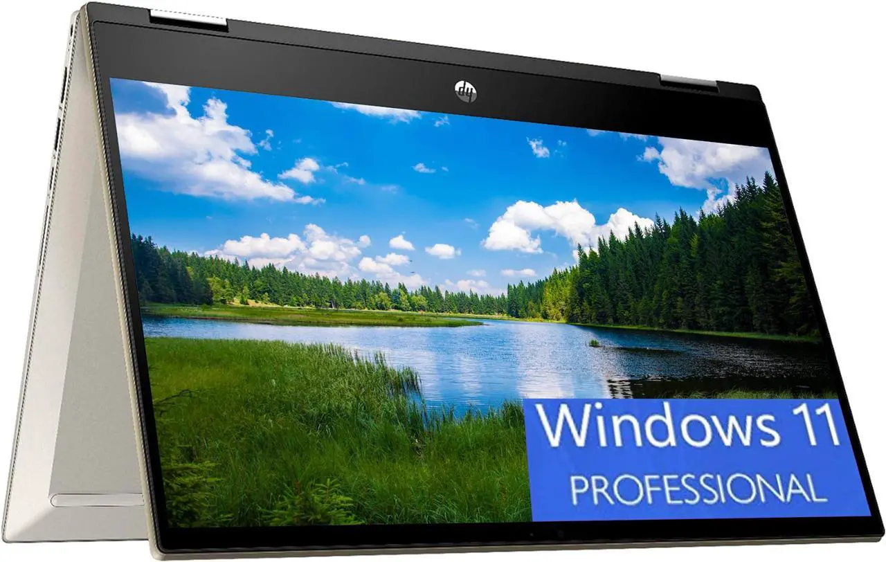 Main image of HP Pavilion x360 2-in-1 14 Laptop, 14" FHD Touchscreen, Intel Core i5-1135G7 4 Cores Processor, Intel Iris Xe graphics, 32GB DDR4  512GB PCIe SSD, Fingerprint Reader, Webcam, Windows 11 Pro