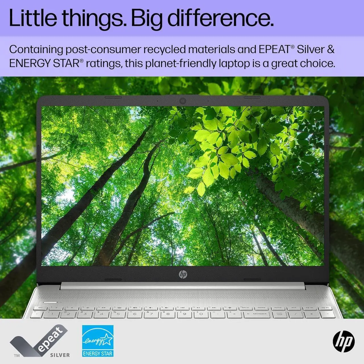 Alt view image 6 of 7 - HP 15 Laptop, 15.6" HD Display, AMD Ryzen 5 5500U 6 Cores Processor, AMD Radeon Graphics, 16GB DDR4  1TB PCIe SSD, WiFi, Bluetooth, Webcam, Windows 11