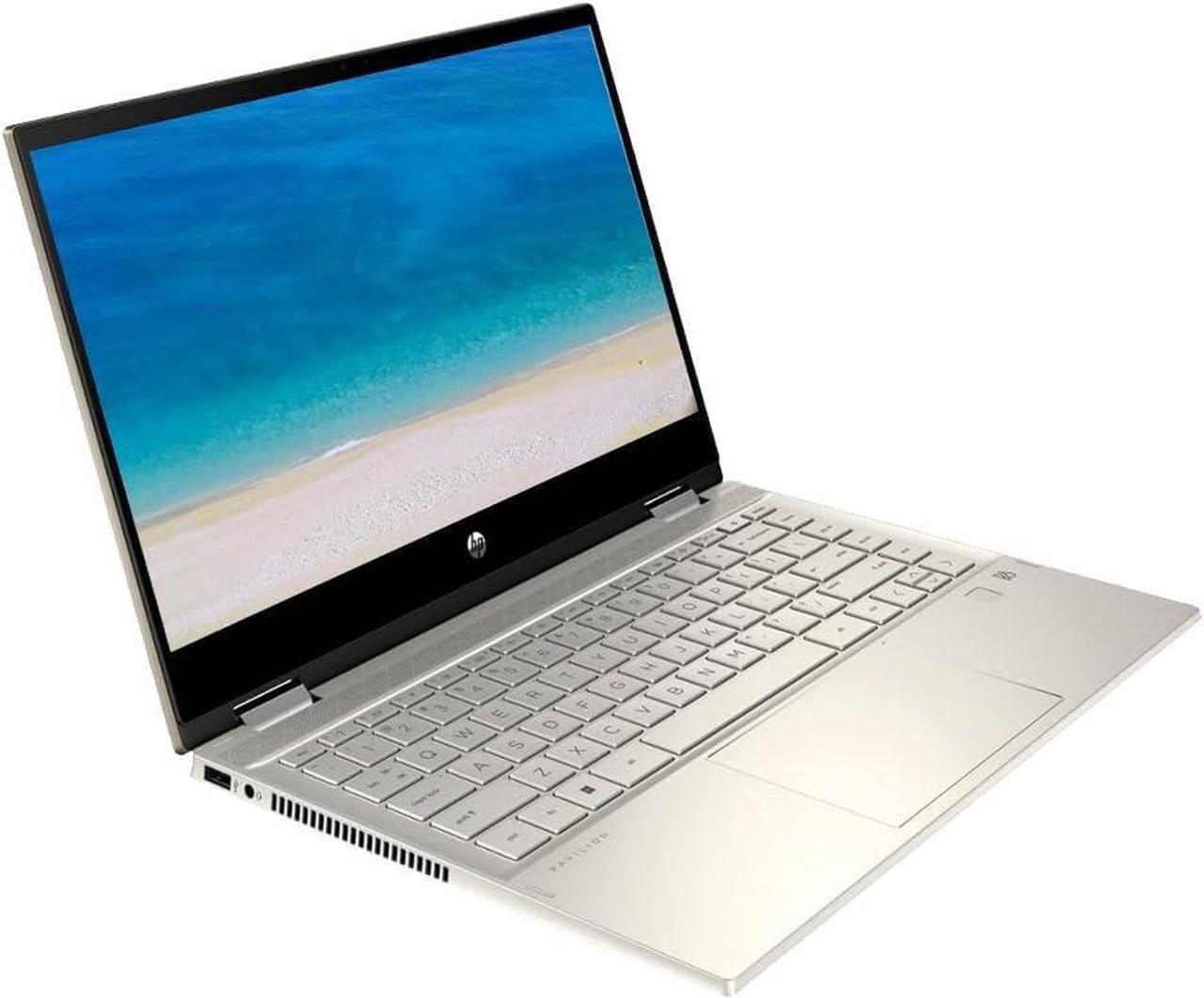 Alt view image 4 of 6 - HP Pavilion x360 14 2-in-1 Convertible Laptop, 14" FHD Touchscreen, Intel Core i5-1135G7 4 cores Processor, Intel Iris Xe Graphics, 32GB DDR4  2TB PCIe SSD, Fingerprint, Windows 10 Pro, Warm Gold