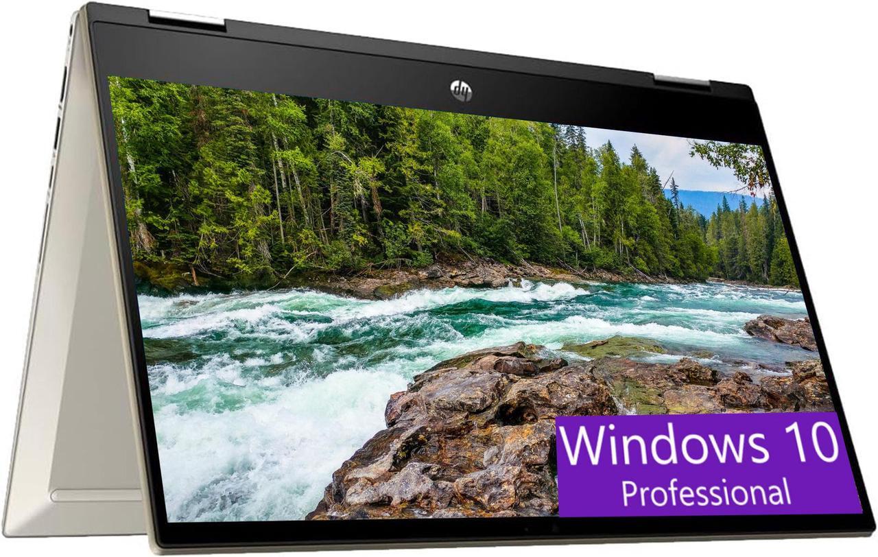 Main image of HP Pavilion x360 14 2-in-1 Convertible Laptop, 14" FHD Touchscreen, Intel Core i5-1135G7 4 cores Processor, Intel Iris Xe Graphics, 32GB DDR4  2TB PCIe SSD, Fingerprint, Windows 10 Pro, Warm Gold
