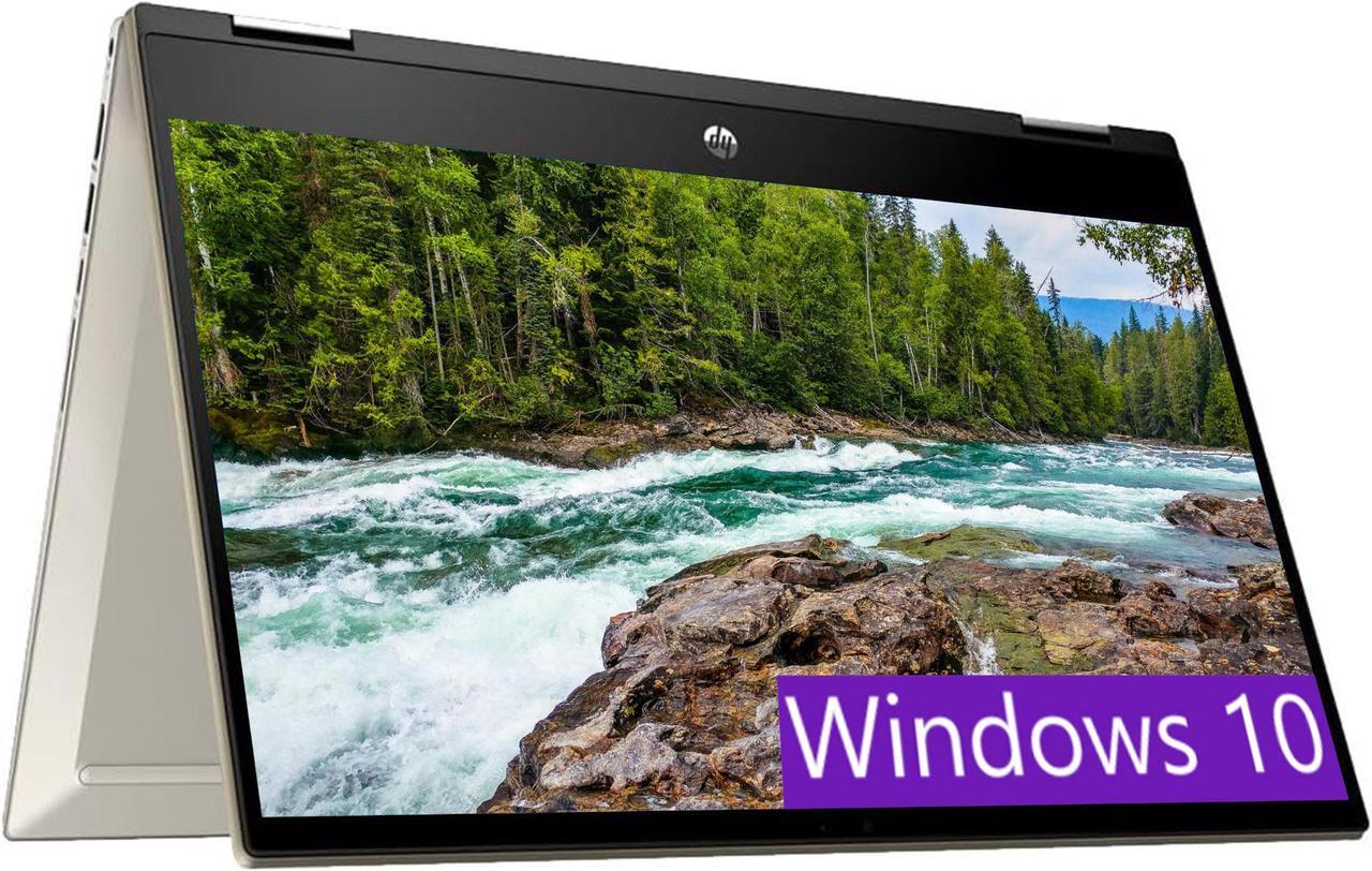 Main image of HP Pavilion x360 14 2-in-1 Convertible Laptop, 14" FHD Touchscreen, Intel Core i5-1135G7 4 cores Processor, Intel Iris Xe Graphics, 16GB DDR4  512GB PCIe SSD, Fingerprint, Windows 10, Warm Gold