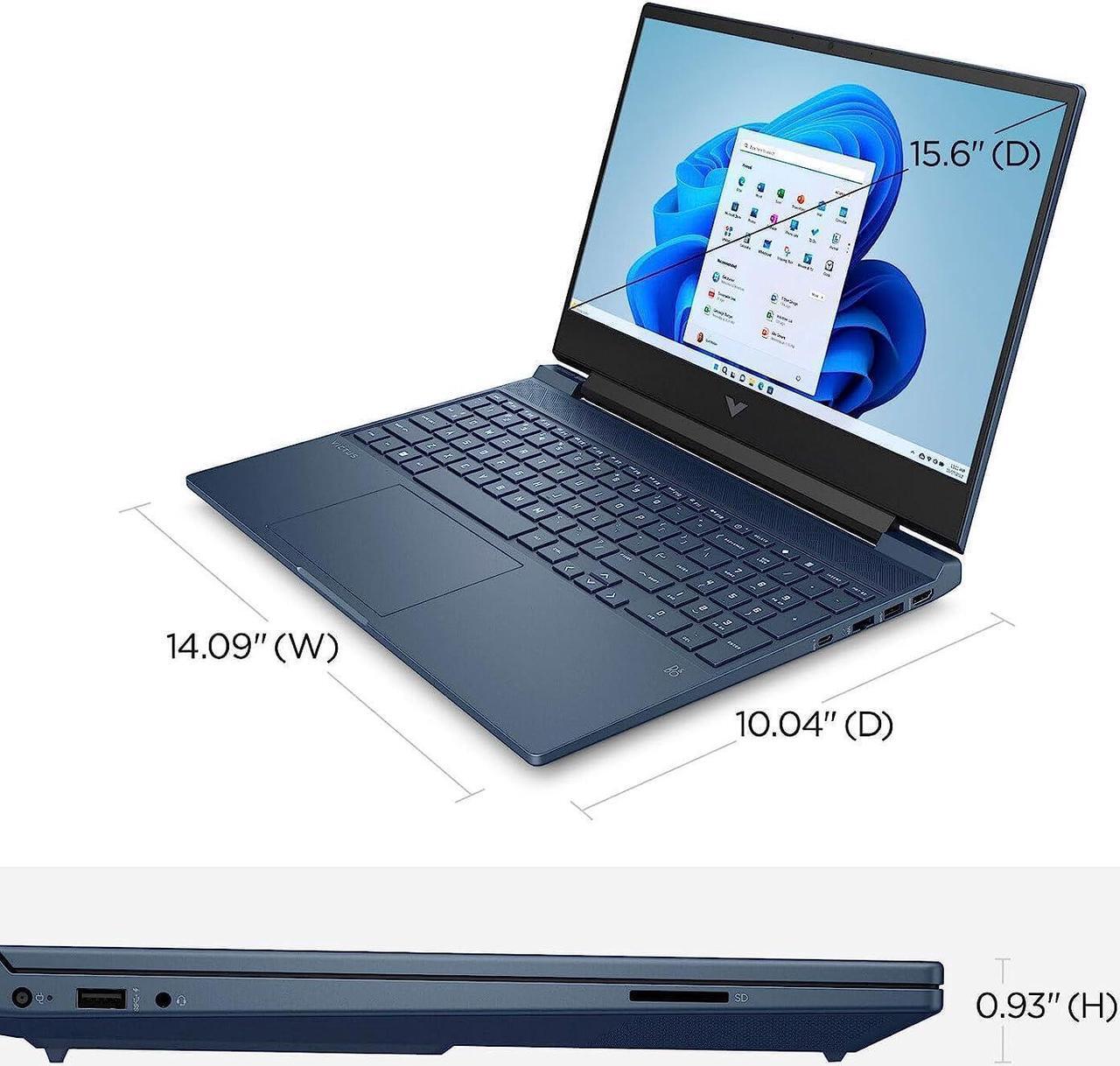 Alt view image 7 of 7 - HP Victus 15 Gaming Laptop, 15.6" Full HD 144Hz, Intel Core i5-13420H 8-Cores, GeForce RTX 3050 6GB GDDR6 Graphics, 64GB DDR4  2TB PCIe SSD, WIFI 6, Bluetooth 5.2, Windows 11 Pro