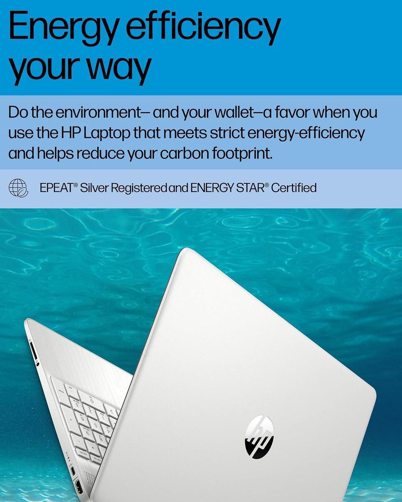 Alt view image 7 of 7 - HP 15 Laptop, 15.6 HD Display, AMD Ryzen 7 5700U 8 cores Processor, AMD Radeon Graphics, 16GB DDR4  512GB PCIe SSD, Full-Size Keyboard, Wi-Fi 6 & Bluetooth, Windows 10