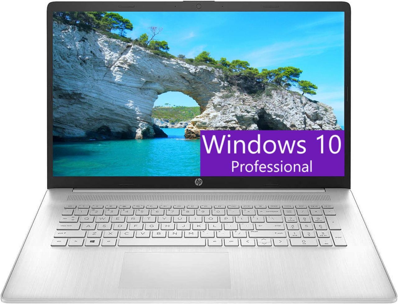Main image of HP 17 Laptop, 17.3" HD+ Touchscreen, AMD Ryzen 5 5500U 6 cores Processor, AMD Radeon Graphics, 16GB DDR4  256GB PCIe SSD, HDMI, Webcam, Windows 10 Pro