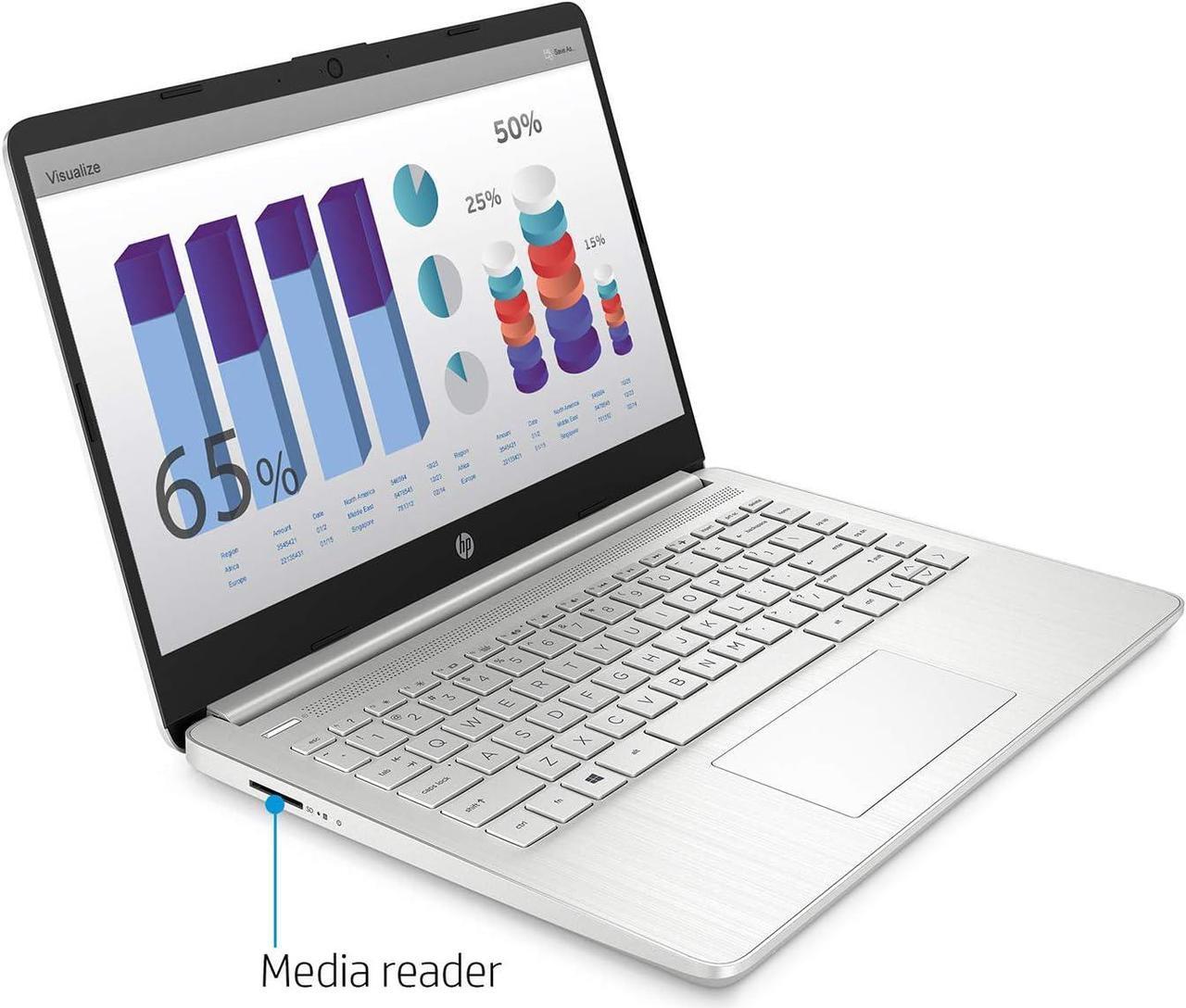 Alt view image 5 of 7 - HP Pavilion 14 Laptop, 14" FHD (1920 x 1080) Display, Intel Core i3-1125G4 4 cores Processor, Intel UHD Graphics, 32GB DDR4  1TB PCIe SSD, Webcam, HDMI, WiFi, Bluetooth, Windows 11