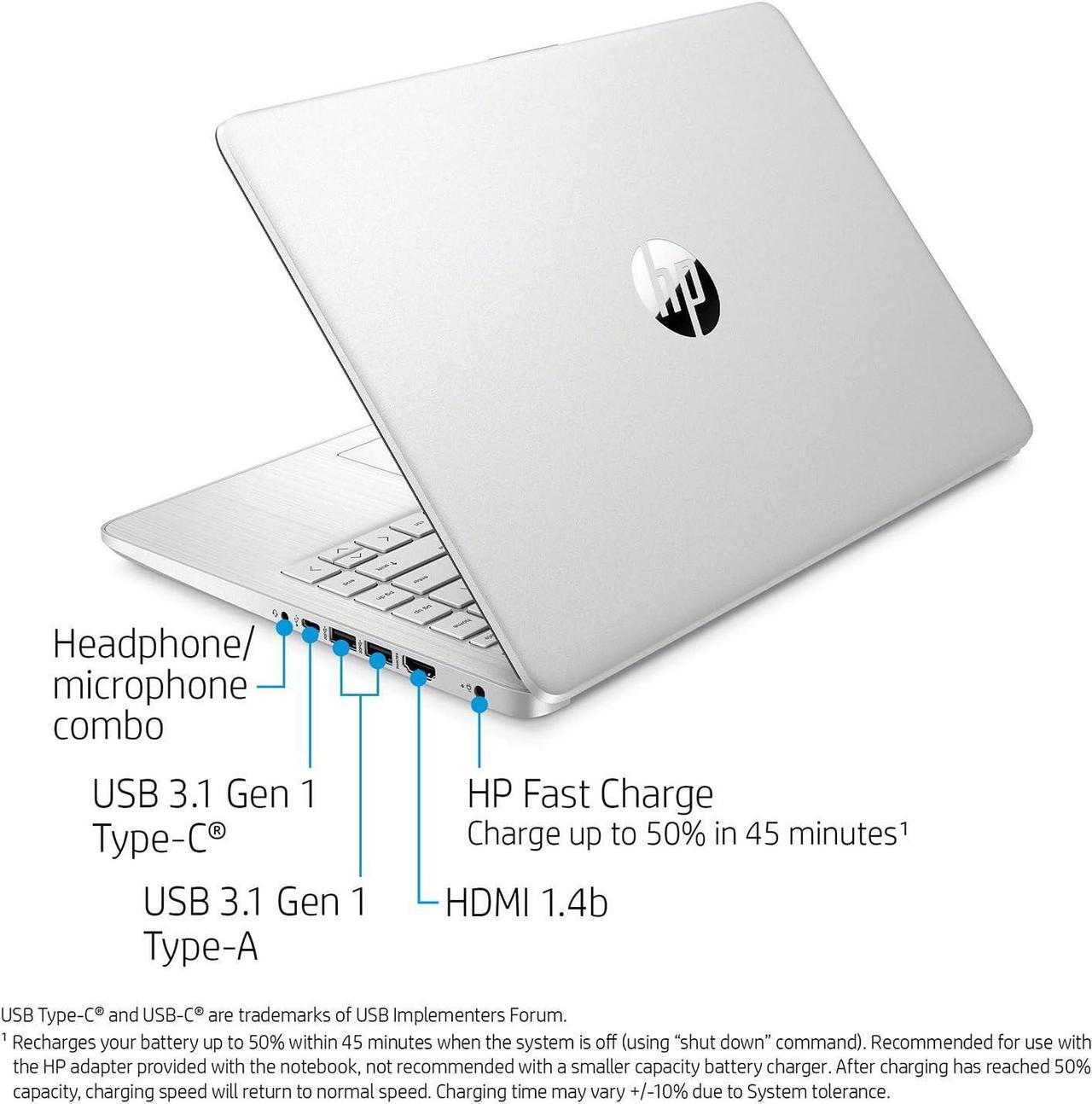 Alt view image 6 of 7 - HP Pavilion 14 Laptop, 14" FHD (1920 x 1080) Display, Intel Core i3-1125G4 4 cores Processor, Intel UHD Graphics, 32GB DDR4  1TB PCIe SSD, Webcam, HDMI, WiFi, Bluetooth, Windows 11