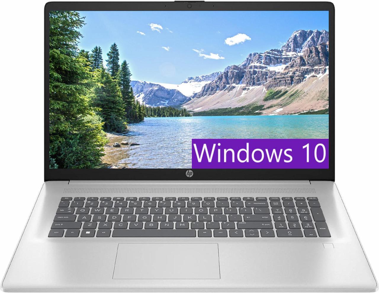 Main image of HP 17 Laptop, 17.3" FHD (1920 x 1080) Display, Intel Core i3-N305 8-core Processor, Intel UHD Graphics, 8GB DDR4  256GB PCIe SSD, Fingerprint, Anti-Glare, WiFi 6, Windows 10