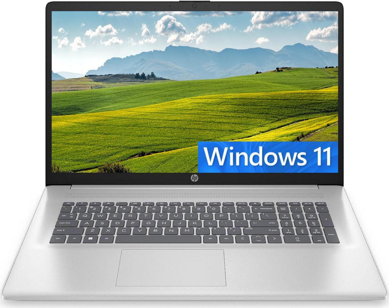 Main image of HP 17 Laptop, 17.3" HD+ Touchscreen, Intel Pentium Silver N5030 4 cores Processor, Intel UHD Graphics, 16GB DDR4  1TB PCIe SSD, 802.11AC WiFi, Bluetooth 5.0, Windows 11