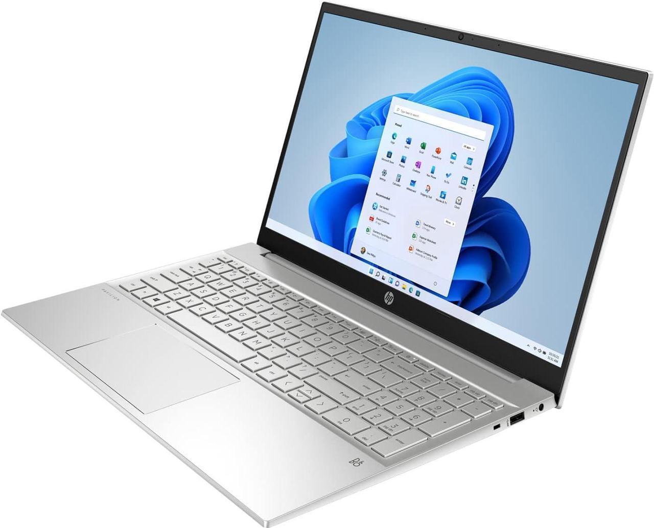 Alt view image 3 of 7 - HP Pavilion 15 Laptop, 15.6" Full HD Touchscreen, AMD Ryzen 7 5825U 8 Cores Processor, AMD Radeon Graphics, 16GB DDR4  2TB PCIe SSD, Backlit Keyboard, Wi-Fi 6, Windows 11