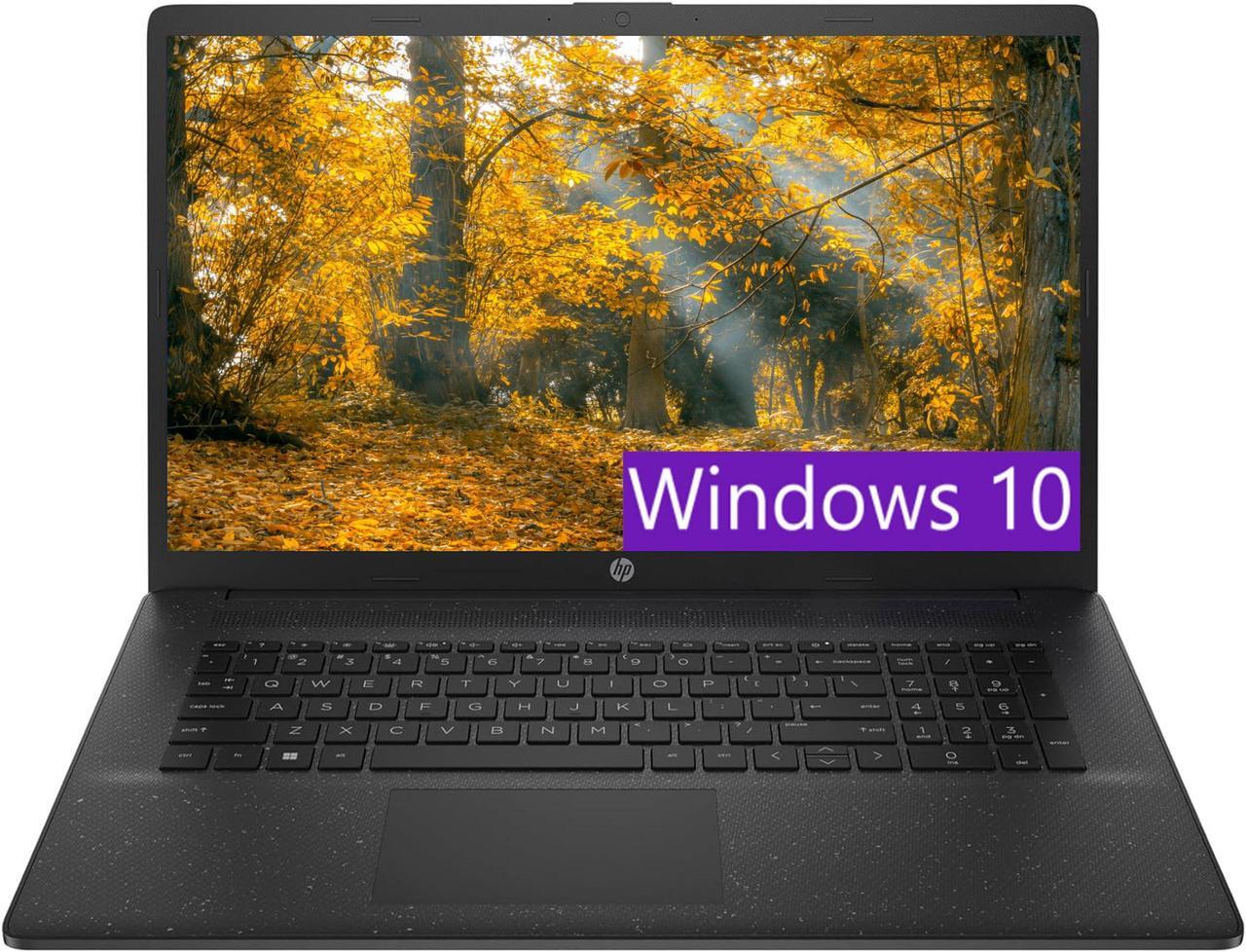 Main image of HP 17 Laptop, 17.3" HD+ (1600 x 900) Display, Intel Core i5-1235U 10-core Processor, Intel Iris Xe Graphics, 32GB DDR4  1TB PCIe SSD, WiFi6, Bluetooth5, Windows 10