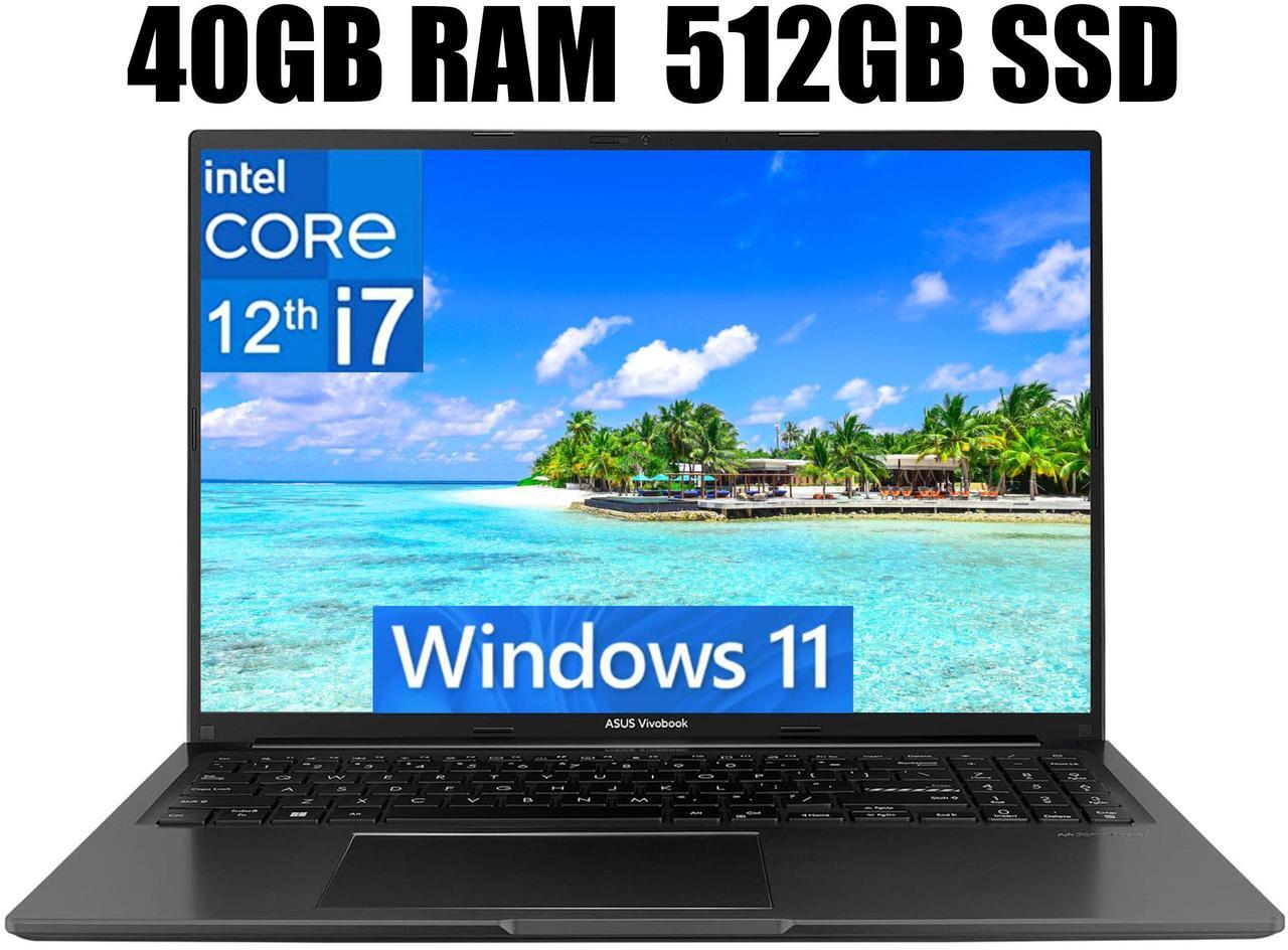 Main image of ASUS Vivobook 16 Laptop, 16" WUXGA (1920 X 1200) Display, Intel Core i7-1255U 10 Cores Processor, Intel Iris Xe Graphics, Webcam, HDMI, Wi-Fi, 40GB DDR4  512GB PCIe SSD, Windows 11