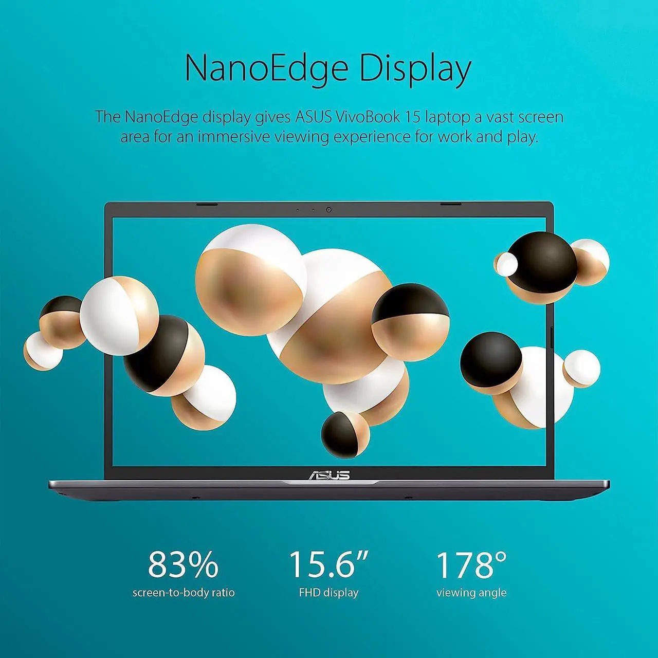 Alt view image 4 of 7 - ASUS VivoBook 15 Laptop, 15.6" FHD (1920x1080) Display, Intel i3-1115G4 2 Cores Processor, Intel UHD Graphics, USB Type-C, HDMI, Wi-Fi, 20GB DDR4  512GB PCIe SSD, Windows 11