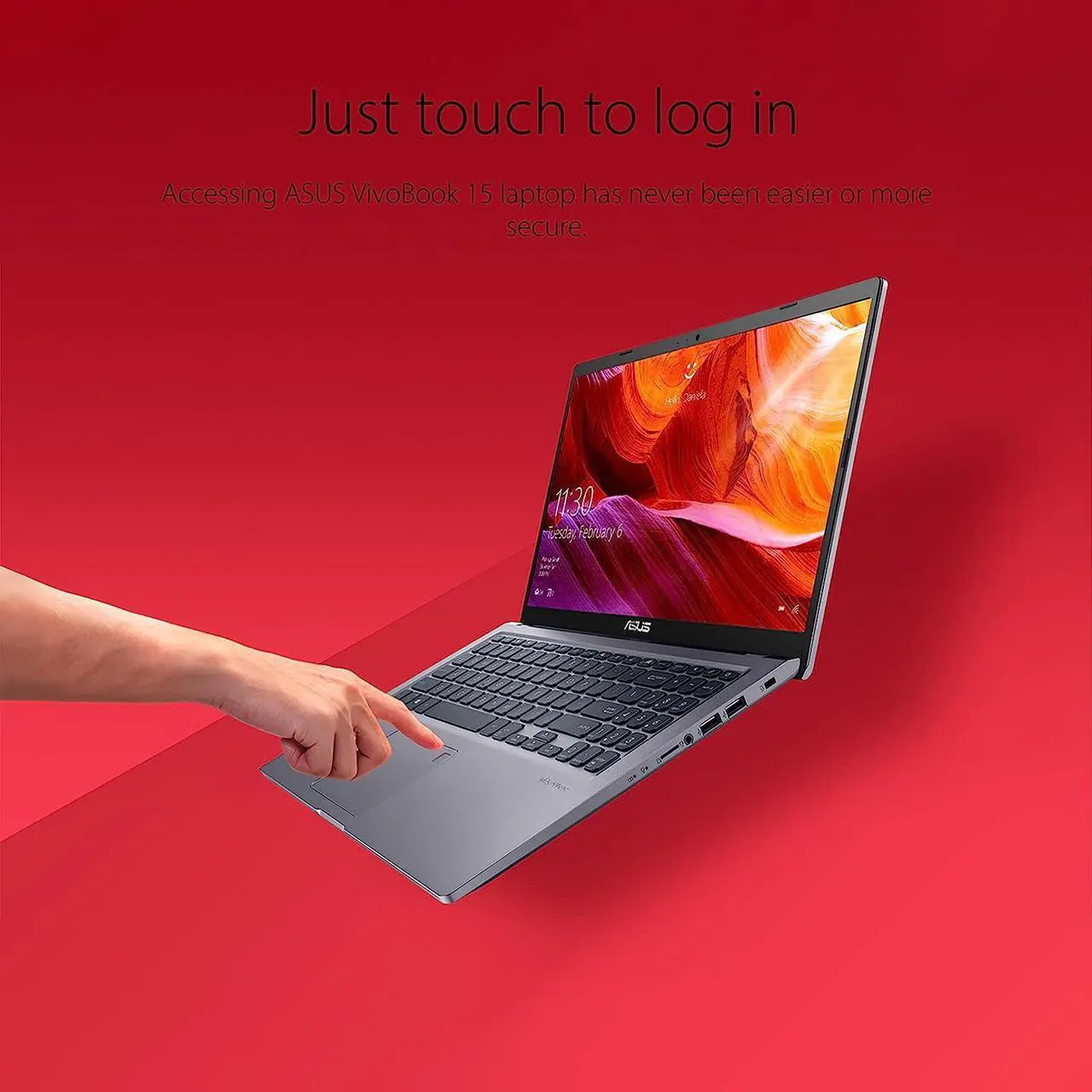 Alt view image 6 of 7 - ASUS VivoBook 15 Laptop, 15.6" FHD (1920x1080) Display, Intel i3-1115G4 2 Cores Processor, Intel UHD Graphics, USB Type-C, HDMI, Wi-Fi, 20GB DDR4  512GB PCIe SSD, Windows 11