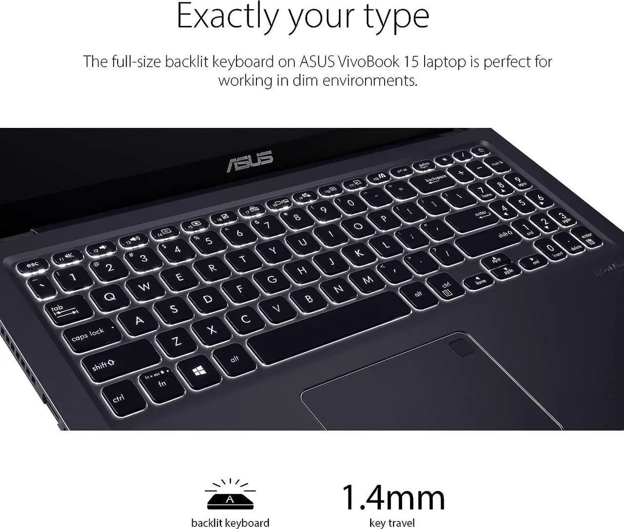 Alt view image 7 of 7 - ASUS VivoBook 15 Laptop, 15.6" FHD (1920x1080) Display, Intel i3-1115G4 2 Cores Processor, Intel UHD Graphics, USB Type-C, HDMI, Wi-Fi, 20GB DDR4  512GB PCIe SSD, Windows 11