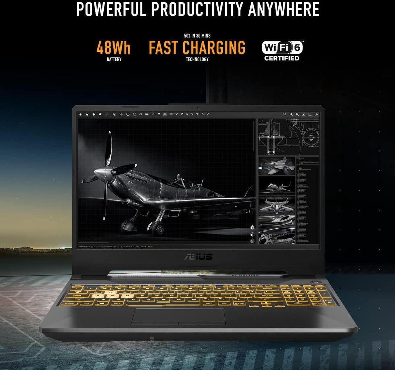 Alt view image 3 of 6 - ASUS TUF Gaming F15 Gaming Laptop, 15.6" Full HD (1920 x 1080) 144Hz, Intel Core i5-11400H 6 cores Processor, NVIDIA GeForce RTX 2050 4GB, Thunderbolt 4, 32GB DDR4  2TB PCIe SSD, Windows 11 Pro