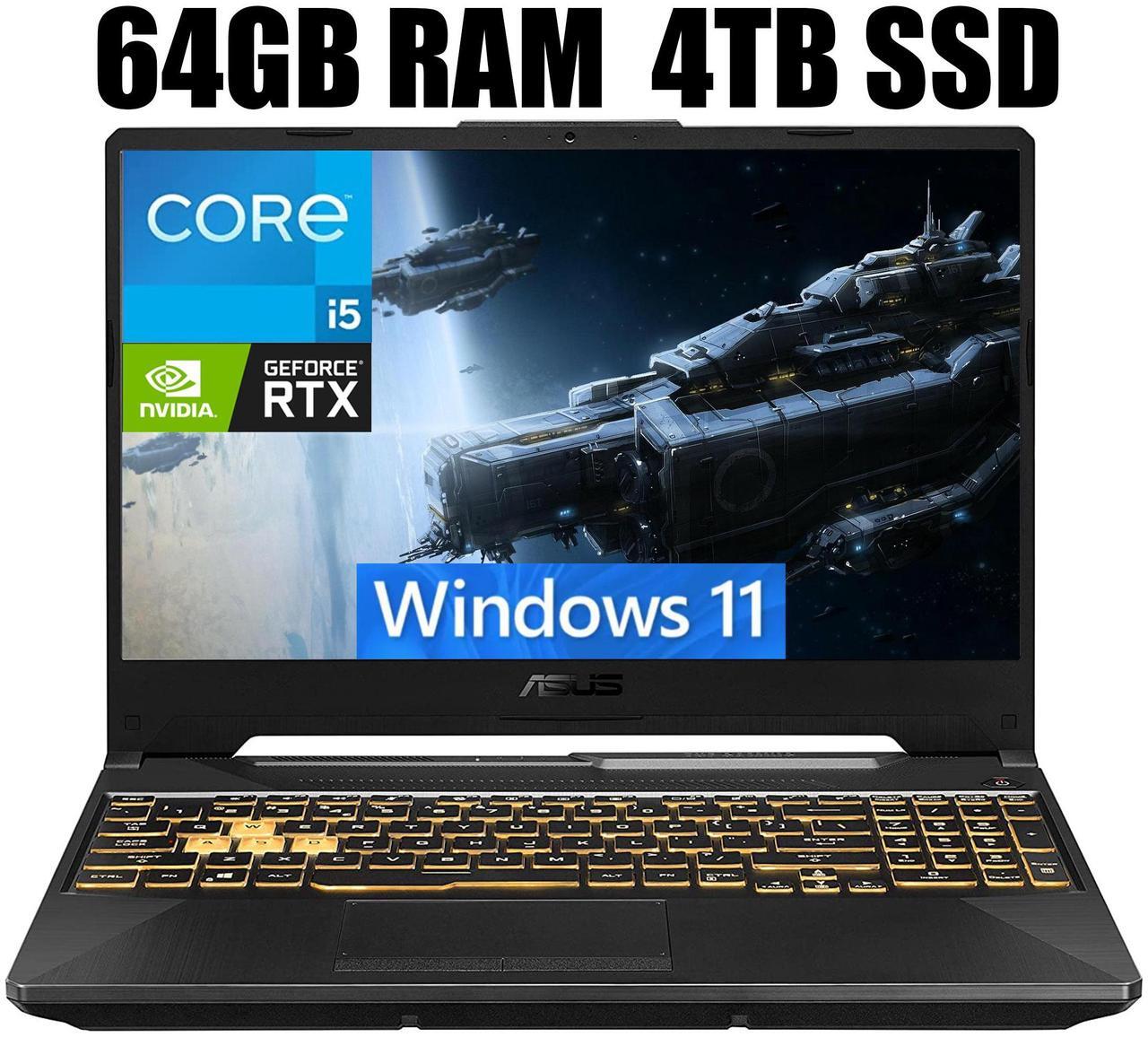 Main image of ASUS TUF Gaming F15 Gaming Laptop, 15.6" Full HD (1920 x 1080) 144Hz, Intel Core i5-11400H 6 cores Processor, NVIDIA GeForce RTX 2050 4GB, Thunderbolt 4, 64GB DDR4  4TB PCIe SSD, Windows 11