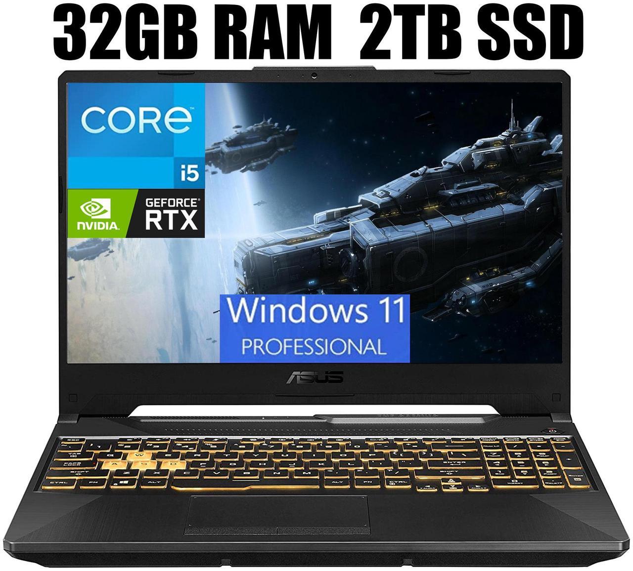 Main image of ASUS TUF Gaming F15 Gaming Laptop, 15.6" Full HD (1920 x 1080) 144Hz, Intel Core i5-11400H 6 cores Processor, NVIDIA GeForce RTX 2050 4GB, Thunderbolt 4, 32GB DDR4  2TB PCIe SSD, Windows 11 Pro