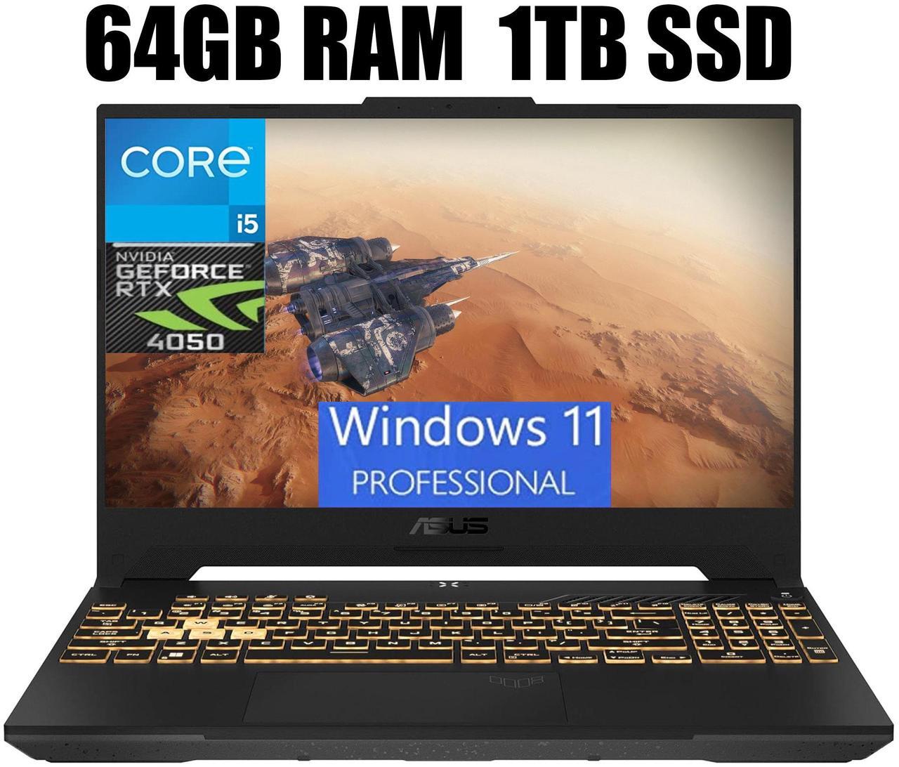 Main image of ASUS TUF Gaming F15 Gaming Laptop, 15.6" FHD 144Hz, Intel Core i5-13500H 12-Cores Processor, GeForce RTX 4050 6GB GDDR6 Graphics, Wi-Fi 6, Bluetooth 5.2, 64GB DDR4  1TB PCIe SSD, Windows 11 Pro