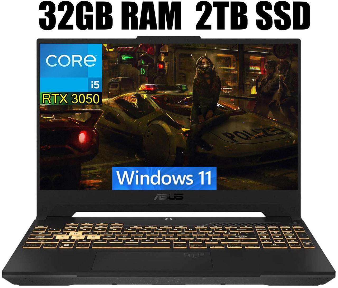 Main image of ASUS TUF Gaming F15 Gaming Laptop, 15.6" FHD 144Hz Display, Intel Core i5-12500H 12-Core processor, GeForce RTX 3050 6 GB GDDR6, Backlit Keyboard, Wi-Fi 6, 32GB DDR4  2TB PCIe SSD, Windows 11