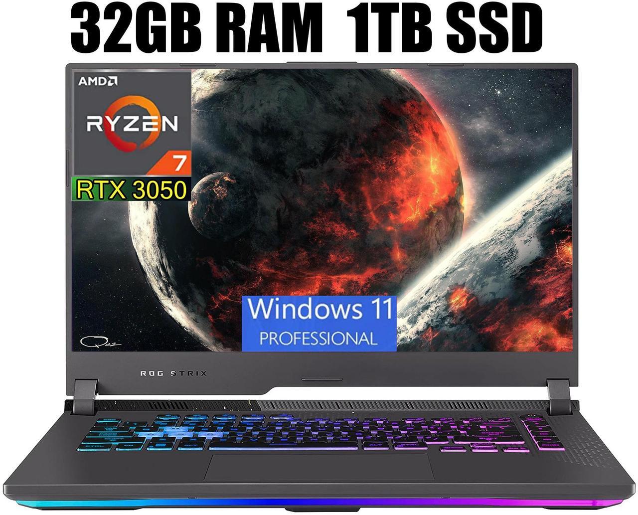 Main image of ASUS ROG Strix G15 Gaming Laptop, 15.6" FHD 144Hz Display, AMD Ryzen 7 6800H 8 cores processor, NVIDIA GeForce RTX 3050 4GB GDDR6, Wi-Fi 6E, 32GB DDR5  1TB PCIe SSD, Windows 11 Pro