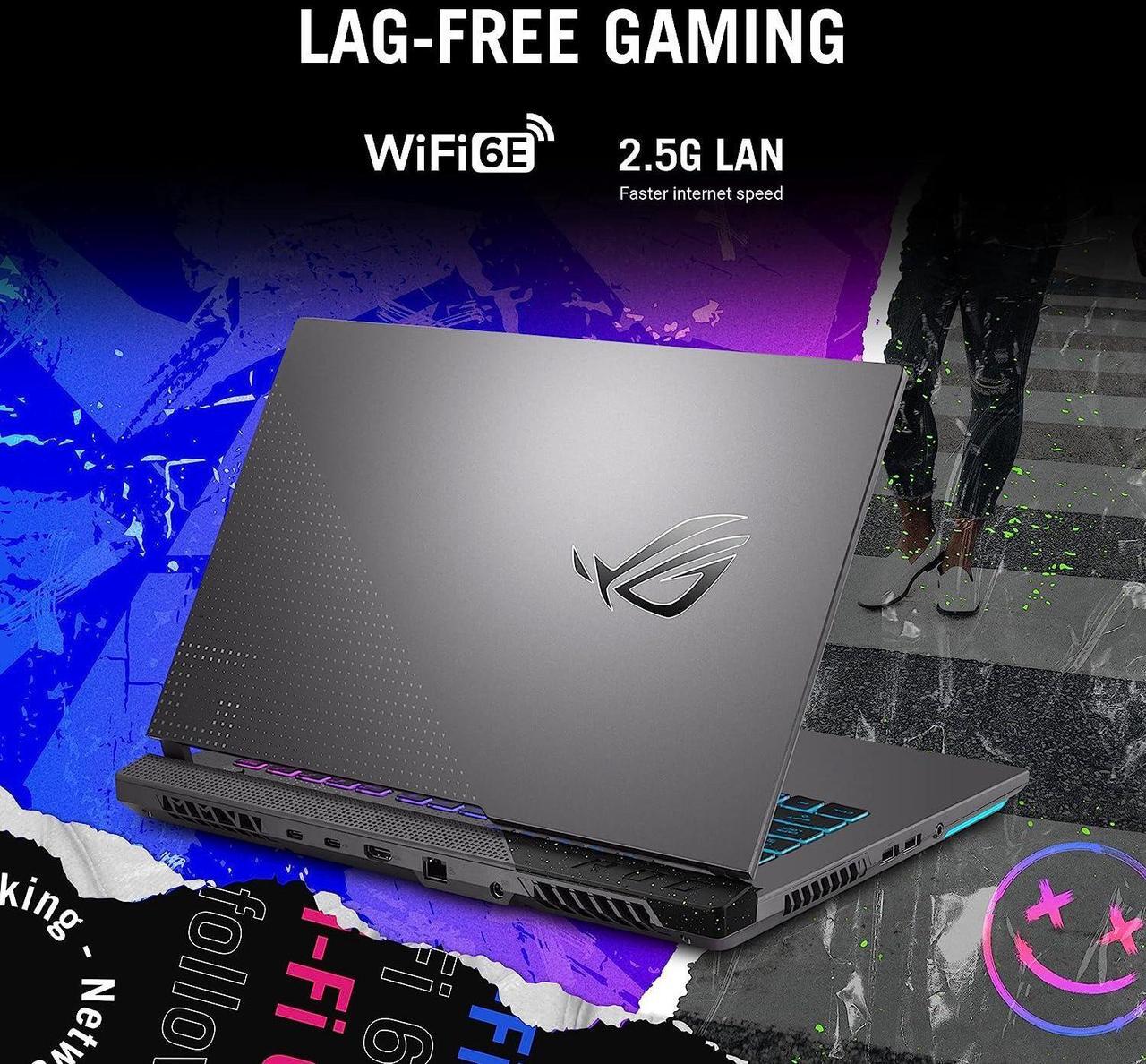 Alt view image 6 of 7 - ASUS ROG Strix G15 Gaming Laptop, 15.6" FHD 144Hz Display, AMD Ryzen 7 6800H 8 cores processor, NVIDIA GeForce RTX 3050 4GB GDDR6, Wi-Fi 6E, 32GB DDR5  1TB PCIe SSD, Windows 11 Pro
