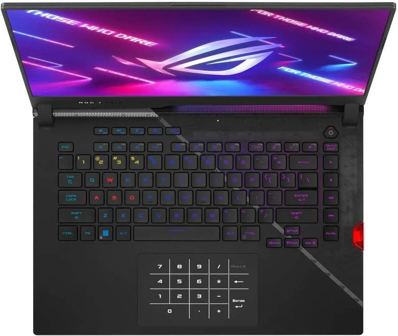 Alt view image 3 of 7 - ASUS ROG Strix Scar 15 Gaming Laptop, 15.6" 240Hz QHD Display, Intel Core i9-12900H 14 cores Processor, GeForce RTX 3070 Ti 8 GB GDDR6 Graphics, RGB Keyboard, 16GB DDR5  2TB PCIe SSD, Windows 11