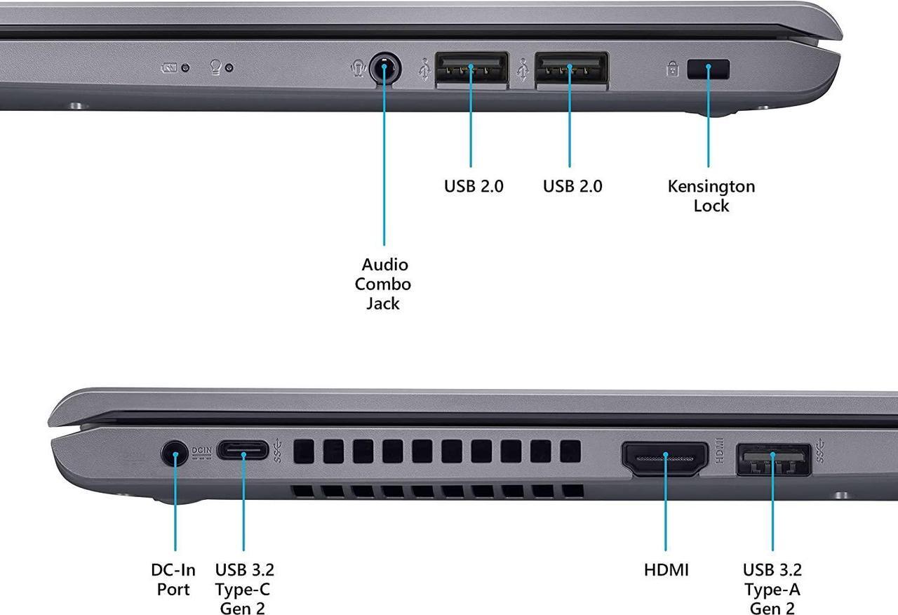 Alt view image 6 of 6 - ASUS VivoBook 15 Thin and Light Laptop, 15.6" FHD (1920 x 1080) Display, Intel Core i5-1135G7 4 cores Processor, Intel Iris Xe Graphics, Fingerprint, 36GB DDR4  512GB PCIe SSD, Windows 11 Pro