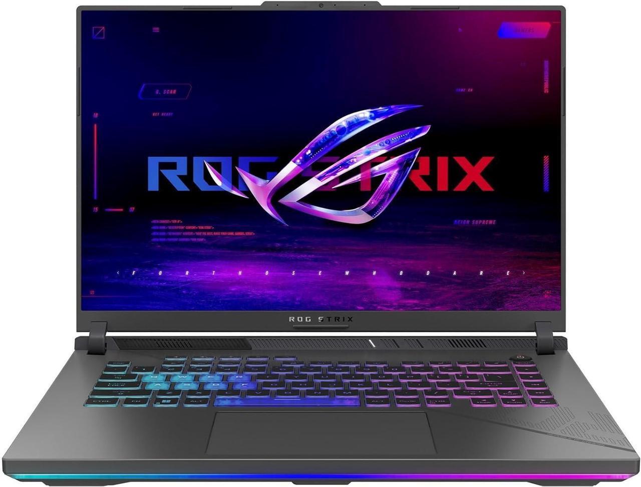 Alt view image 2 of 7 - ASUS ROG Strix G16 Gaming Laptop, 16.0" QXGA (2560x1600) 240Hz Display, Intel Core i9-14900HX 24-Cores Processor, GeForce RTX 4060 8GB GDDR6, Wi-Fi 6E, 32GB DDR5  512GB PCIe SSD, Windows 11