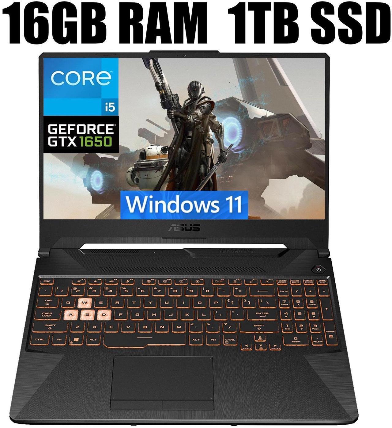 Main image of ASUS TUF F15 Gaming Laptop, 15.6" FHD 144Hz Display, Intel Core i5-10300H 4 cores Processor, NVIDIA GeForce GTX 1650 4GB, Wi-Fi 6, 16GB DDR4  1TB PCIe SSD, Windows 11