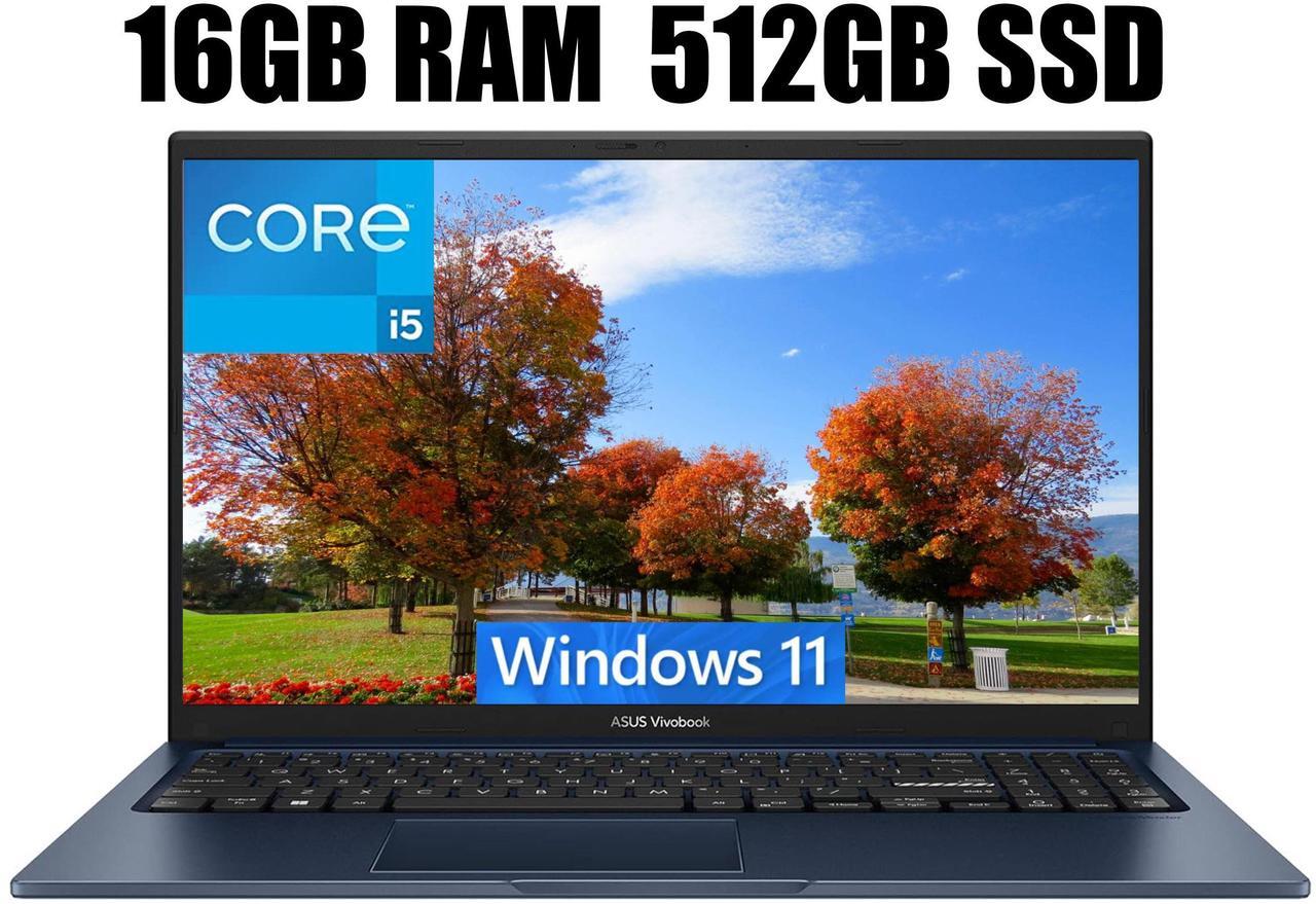 Main image of ASUS Vivobook 14 Laptop, 14" FHD (1920 x 1080) Display, Intel Core i5-1235U 6 Cores Processor, Intel Iris Xe Graphics, Numeric Keypad, Webcam, 16GB DDR4  512GB PCIe SSD, Windows 11