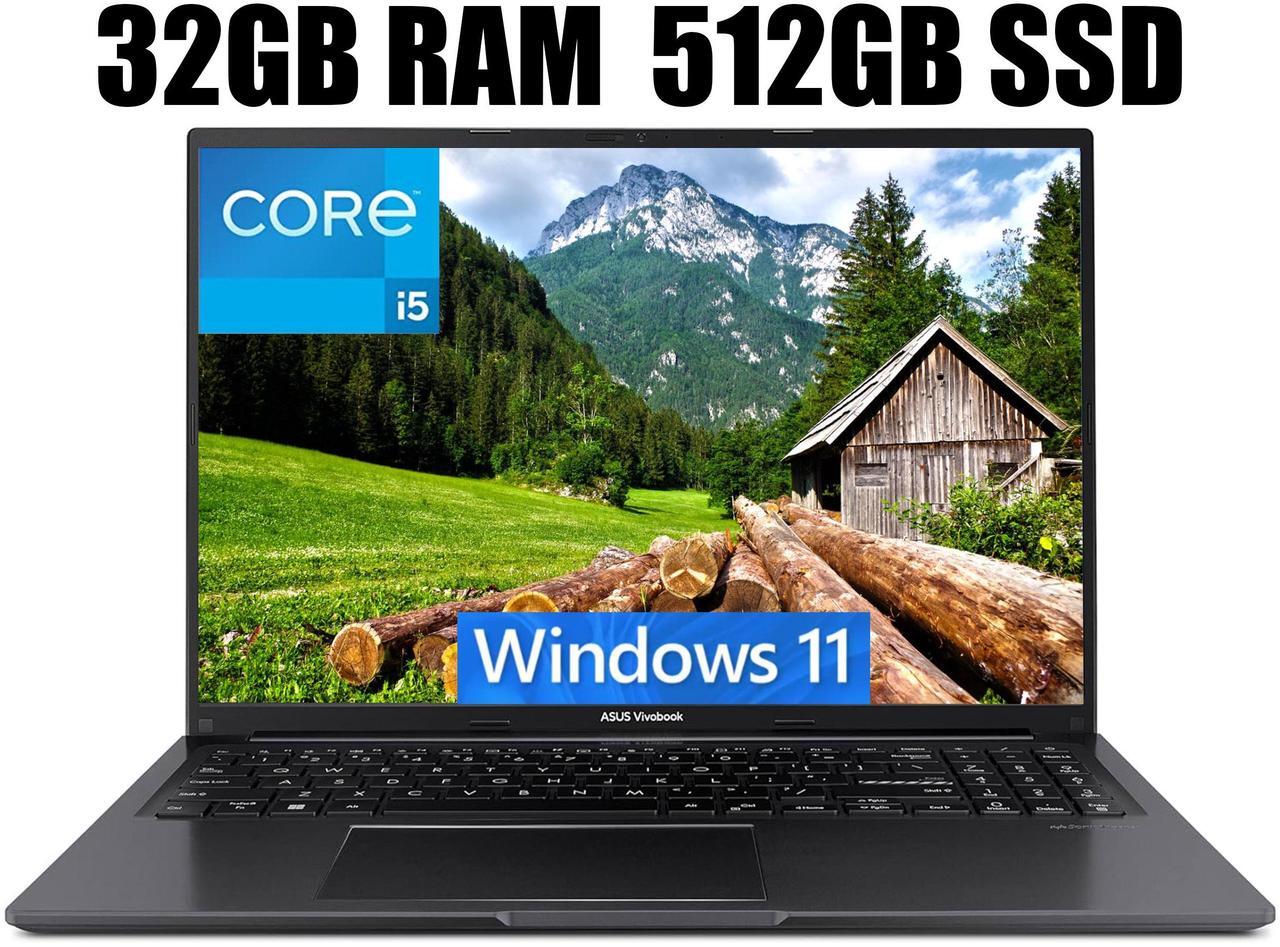 Main image of ASUS Vivobook 16 Laptop, 16" WUXGA (1920 x 1200) 16:10 Display, Intel Core i5-13500H 12 cores Processor, Intel UHD Graphics, Wi-Fi 5 + Bluetooth 4.1, 32GB DDR4  512GB PCIe SSD, Windows 11