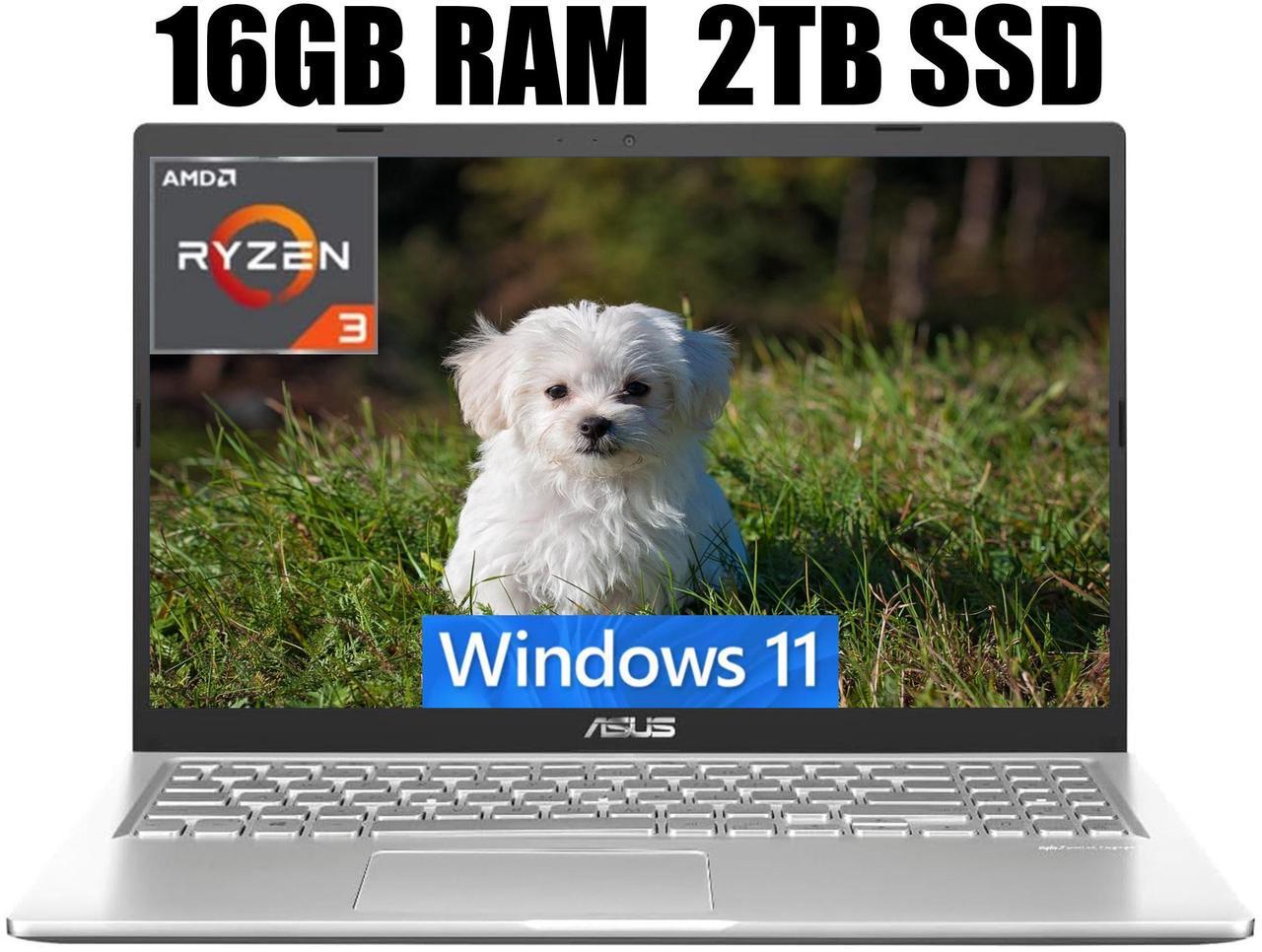 Main image of ASUS VivoBook 15 Laptop, 15.6" FHD (1920 x 1080) Display, AMD Dual-core Ryzen 3 3250U Processor, AMD Radeon Graphics, Wi-Fi 5 + Bluetooth 5.1, 16GB DDR4  2TB PCIe SSD, Windows 11