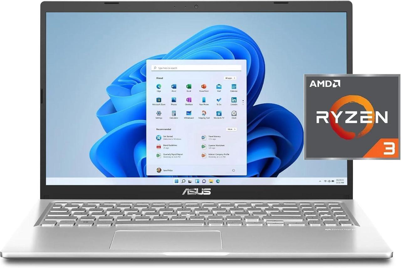 Alt view image 3 of 6 - ASUS VivoBook 15 Laptop, 15.6" FHD (1920 x 1080) Display, AMD Dual-core Ryzen 3 3250U Processor, AMD Radeon Graphics, Wi-Fi 5 + Bluetooth 5.1, 16GB DDR4  2TB PCIe SSD, Windows 11