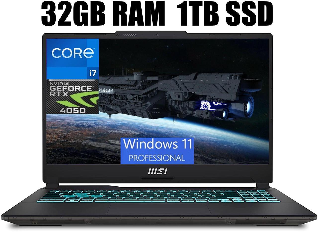 Main image of MSI Cyborg 15 Gaming Laptop, 15.6" FHD 144Hz Display, Intel Core i7-13620H 10 Cores Processor, NVIDIA GeForce RTX 4050 6GB GDDR6, Backlit KB, Wi-Fi 6, 32GB DDR5  1TB PCIe SSD, Windows 11 Pro