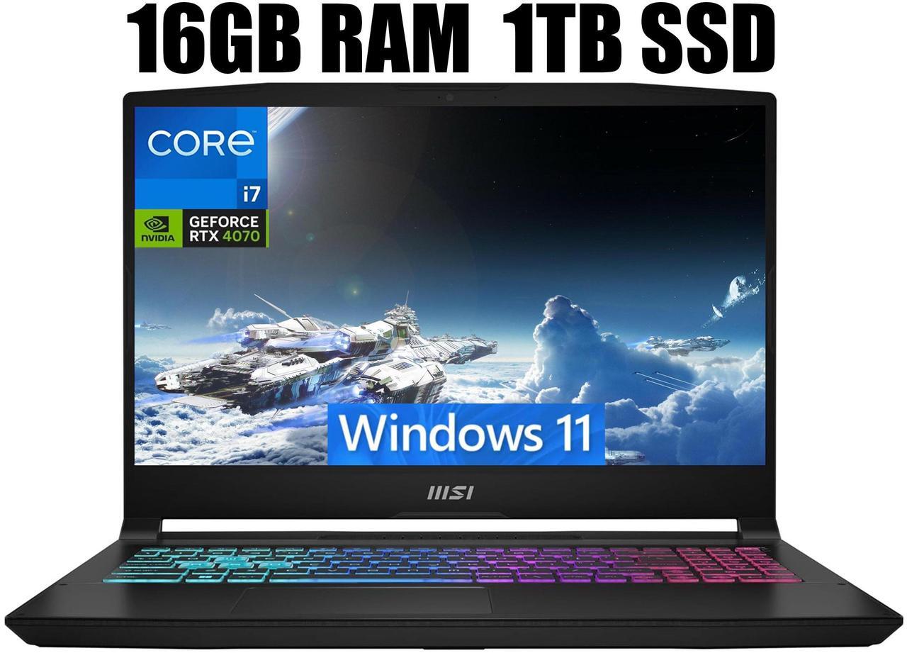 Main image of MSI Katana 15 Gaming Laptop, 15.6" 165Hz QHD Display, Intel Core i7-13620H 10 Cores Processor, NVIDIA GeForce RTX 4070 8GB GDDR6, Cooler Boost 5, 16GB DDR5  1TB PCIe SSD, Windows 11