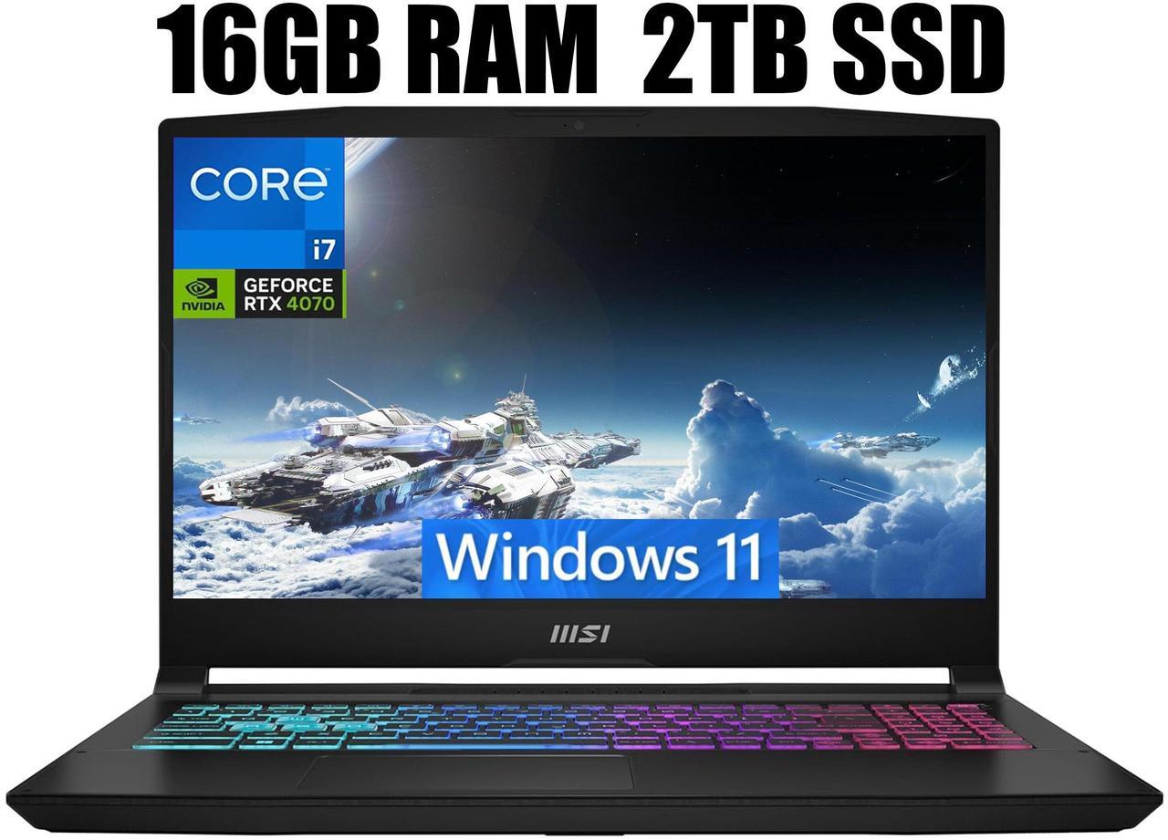 Main image of MSI Katana 15 Gaming Laptop, 15.6" 165Hz QHD Display, Intel Core i7-13620H 10 Cores Processor, NVIDIA GeForce RTX 4070 8GB GDDR6, Cooler Boost 5, 16GB DDR5  2TB PCIe SSD, Windows 11