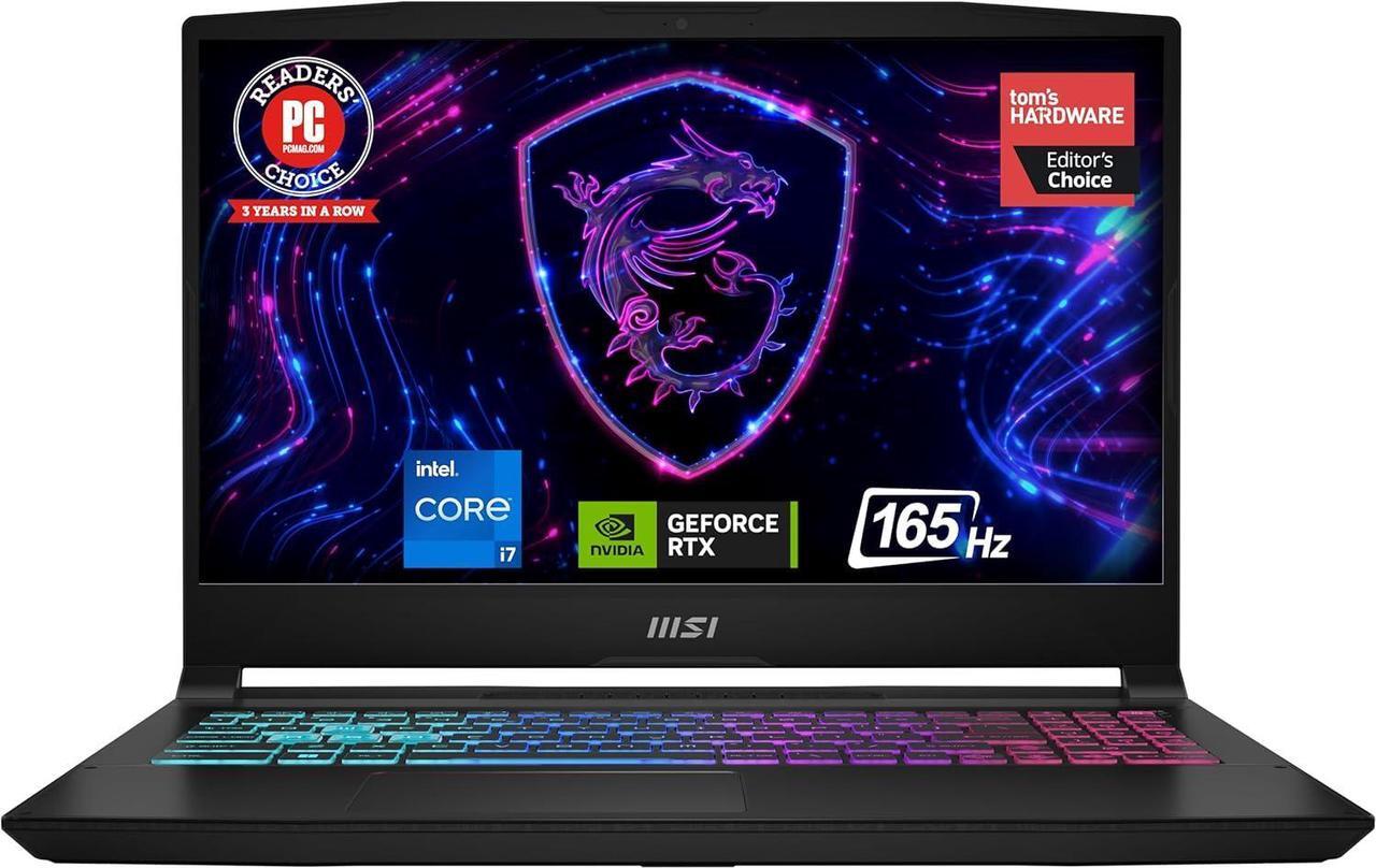 Alt view image 2 of 7 - MSI Katana 15 Gaming Laptop, 15.6" 165Hz QHD Display, Intel Core i7-13620H 10 Cores Processor, NVIDIA GeForce RTX 4070 8GB GDDR6, Cooler Boost 5, 16GB DDR5  1TB PCIe SSD, Windows 11