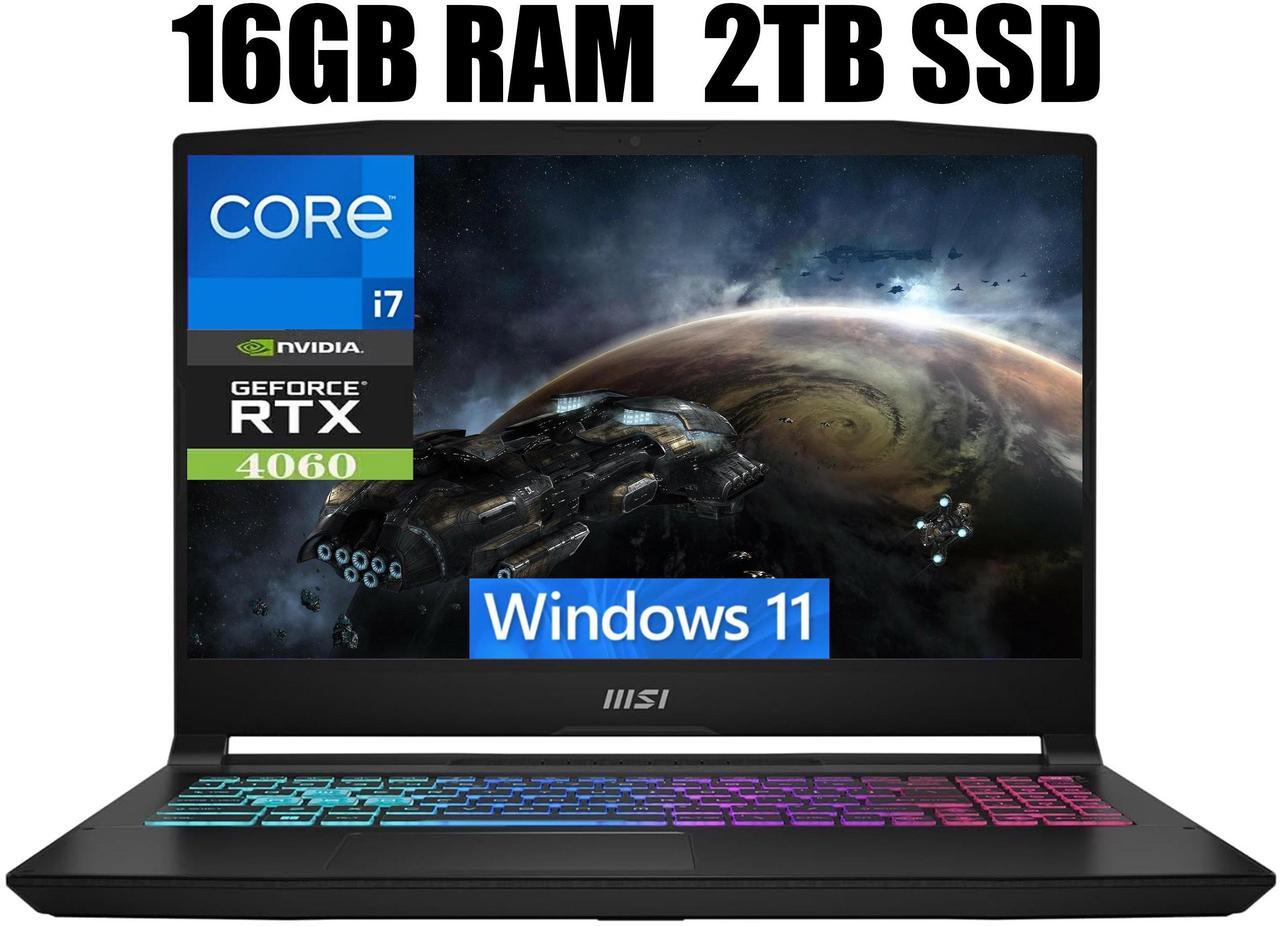 Main image of MSI Katana 15 Laptop, 15.6" FHD 144Hz Display, Intel Core i7-13620H 10 Cores Processor, NVIDIA GeForce RTX 4060 8 GB GDDR6, Cooler Boost 5, 16GB DDR5  2TB PCIe SSD, Windows 11