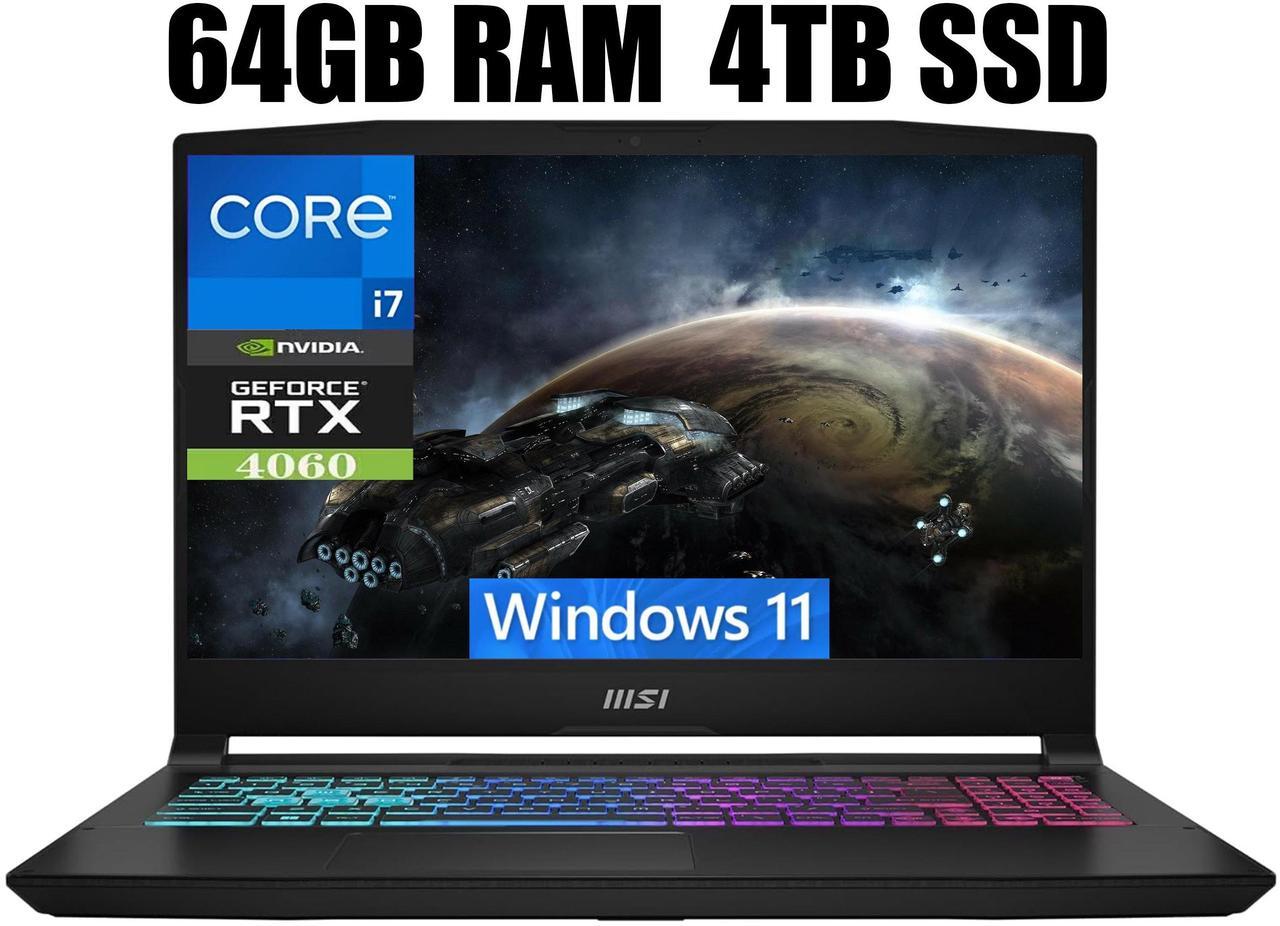 Main image of MSI Katana 15 Laptop, 15.6" FHD 144Hz Display, Intel Core i7-13620H 10 Cores Processor, NVIDIA GeForce RTX 4060 8 GB GDDR6, Cooler Boost 5, 64GB DDR5  4TB PCIe SSD, Windows 11