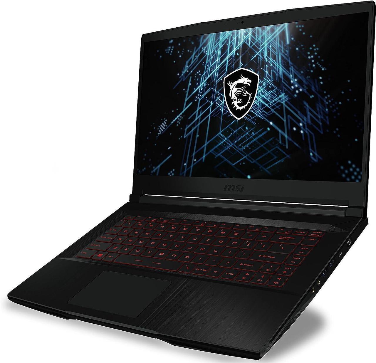Alt view image 3 of 7 - MSI GF63 Thin 15 Gaming Laptop, 15.6" FHD Display, Intel Core i5-11400H 6 core Processor, NVIDIA GeForce GTX 1650 4GB, Backlit Keyboard, Bluetooth 5.1, 16GB DDR4  512GB PCIe SSD, Windows 11