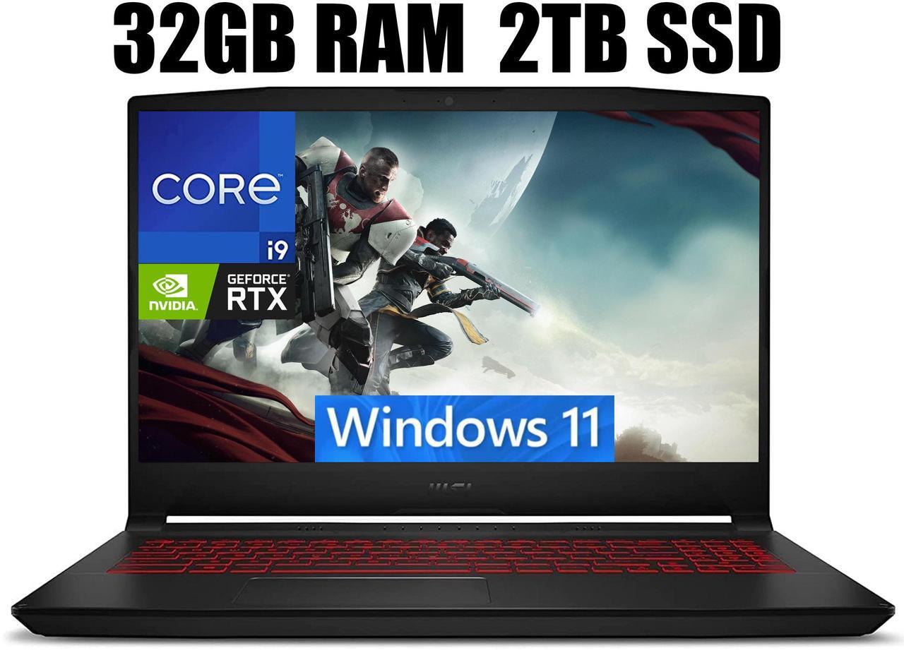 Main image of MSI Katana GF66 15 Gaming Laptop, 15.6" FHD (1920*1080) 240Hz, Intel core i9-12900H 14 Cores Processor, NVIDIA GeForce RTX 3070 Ti 8GB GDDR6, Backlit Keyboard, 32GB DDR5  2TB PCIe SSD, Windows 11