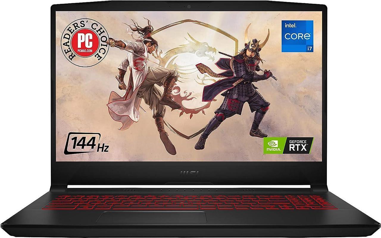 Alt view image 2 of 7 - MSI Katana GF66 15 Gaming Laptop, 15.6" 144Hz Display, Intel Core i7-12650H 10 cores Processor, NVIDIA GeForce RTX 3050 Ti 4 GB, Cooler Boost 5, 16GB DDR4  2TB PCIe SSD, Windows 11