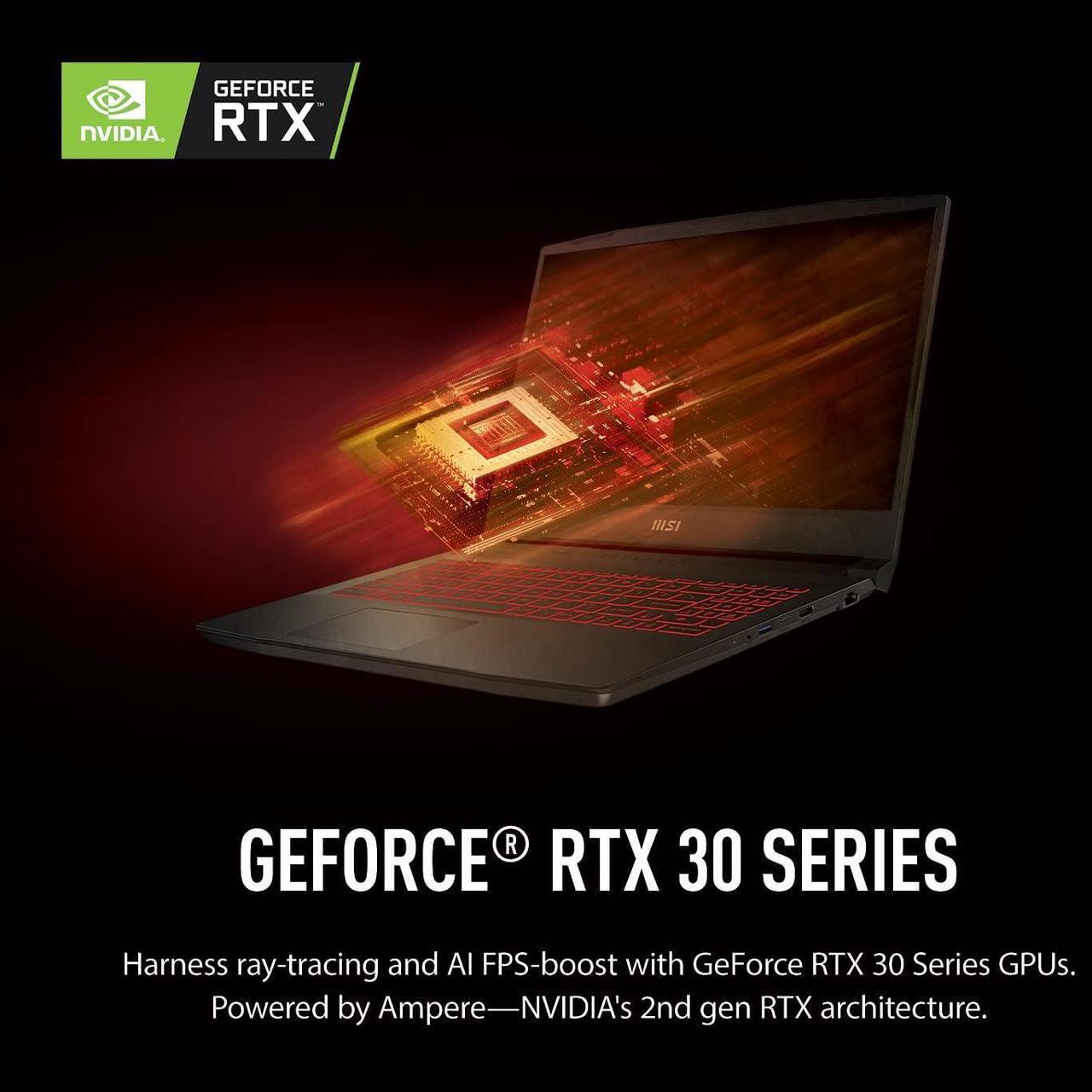 Alt view image 5 of 7 - MSI Katana GF66 15 Gaming Laptop, 15.6" 144Hz Display, Intel Core i7-12650H 10 cores Processor, NVIDIA GeForce RTX 3050 Ti 4 GB, Cooler Boost 5, 16GB DDR4  2TB PCIe SSD, Windows 11