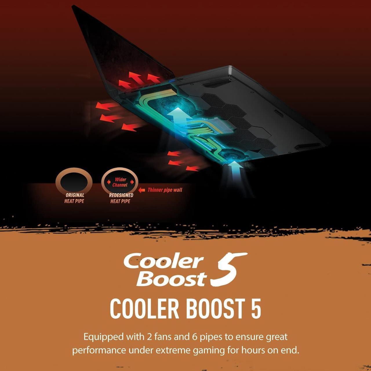 Alt view image 7 of 7 - MSI Katana GF66 15 Gaming Laptop, 15.6" 144Hz Display, Intel Core i7-12650H 10 cores Processor, NVIDIA GeForce RTX 3050 Ti 4 GB, Cooler Boost 5, 16GB DDR4  2TB PCIe SSD, Windows 11