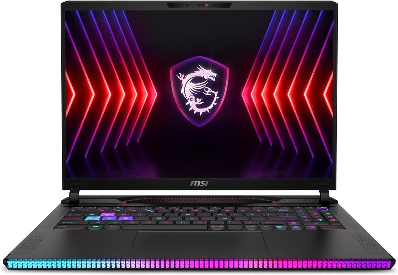 Alt view image 2 of 6 - MSI Raider GE68HX 16 Gaming Laptop, 16" 4K UHD Display, Intel Core i9-14900HX 24 Core Processor, NVIDIA GeForce RTX 4070 8GB GDDR6, Thunderbolt 4, 16GB DDR5  2TB PCIe SSD, Windows 11