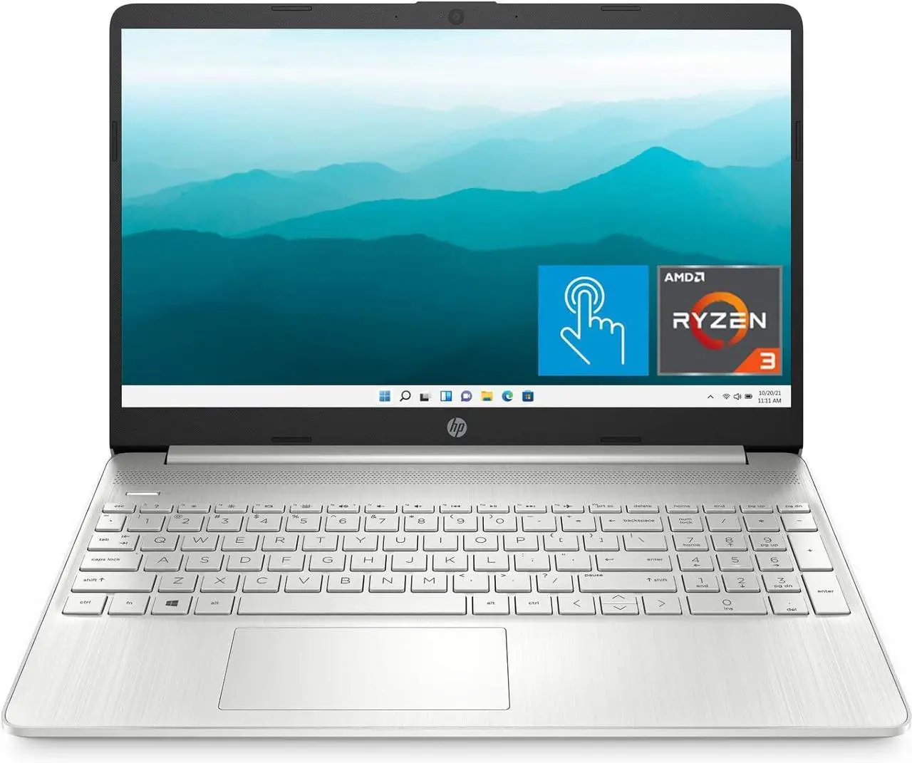 Alt view image 2 of 7 - HP 15 Laptop, 15.6" HD Display, AMD Ryzen 3 5300U 4 Cores Processor, AMD Radeon Graphics, Webcam, HDMI, Wi-Fi, 16GB DDR4  2TB PCIe SSD, Windows 11