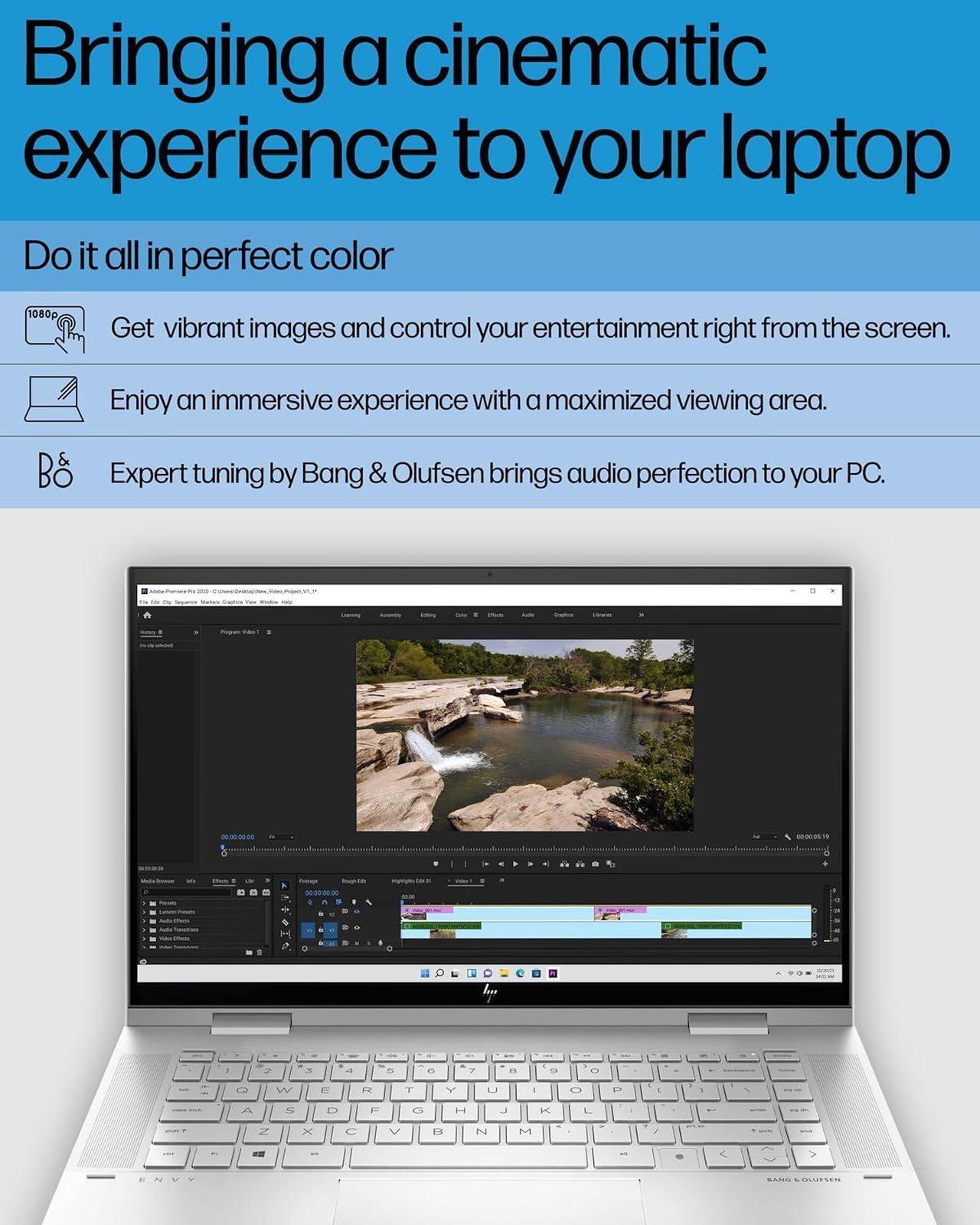 Alt view image 4 of 7 - HP Envy x360 Convertible 15 Laptop, 15.6" Full HD (1920 x 1080) Touchscreen, Intel Core i7-1260P 12 cores Processor, Intel Iris Xe Graphics, Fingerprint Reader, 16GB DDR4  2TB PCIe SSD, Windows 11 Pro